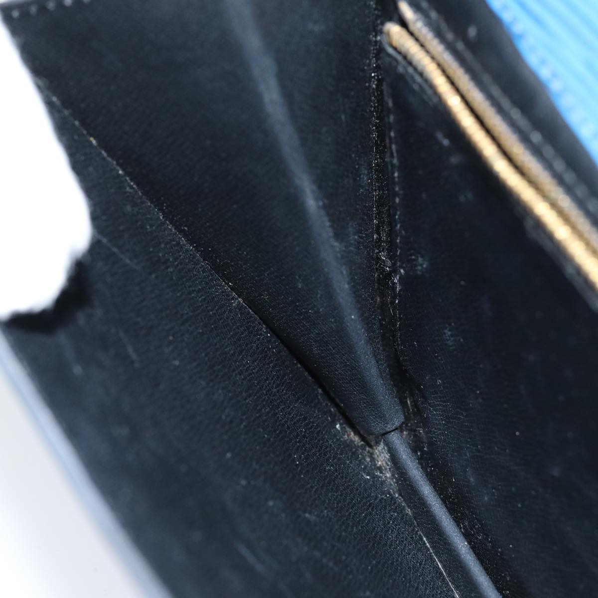 LOUIS VUITTON Epi Montaigne 23 Clutch Bag Blue M52665 LV 76032