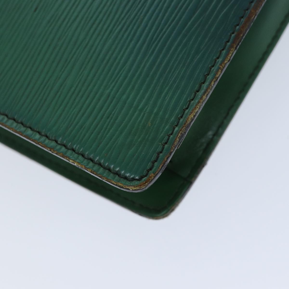 LOUIS VUITTON Epi Montaigne 27 Clutch Bag Green M52654 LV 76033