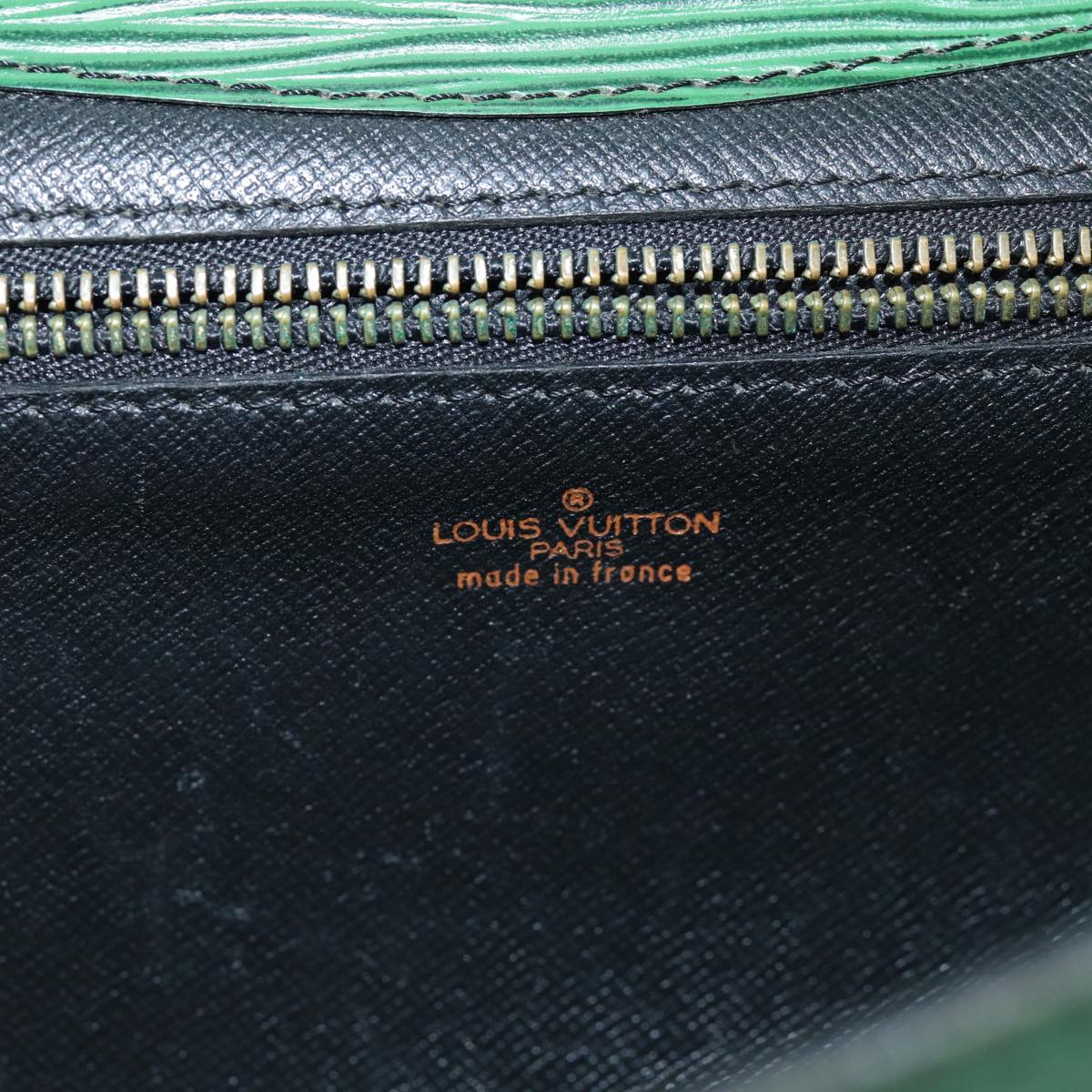 LOUIS VUITTON Epi Montaigne 27 Clutch Bag Green M52654 LV 76033