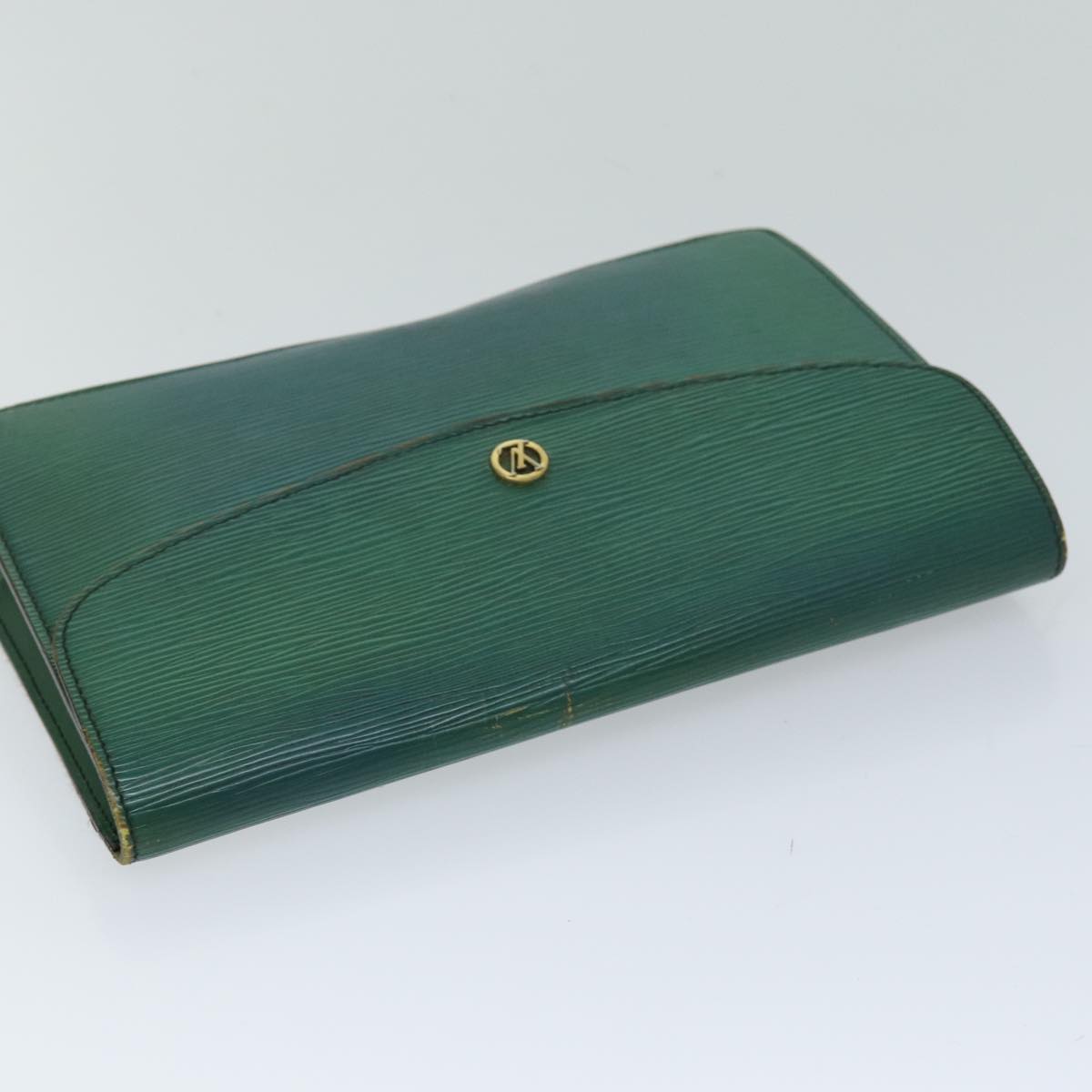 LOUIS VUITTON Epi Montaigne 27 Clutch Bag Green M52654 LV 76033