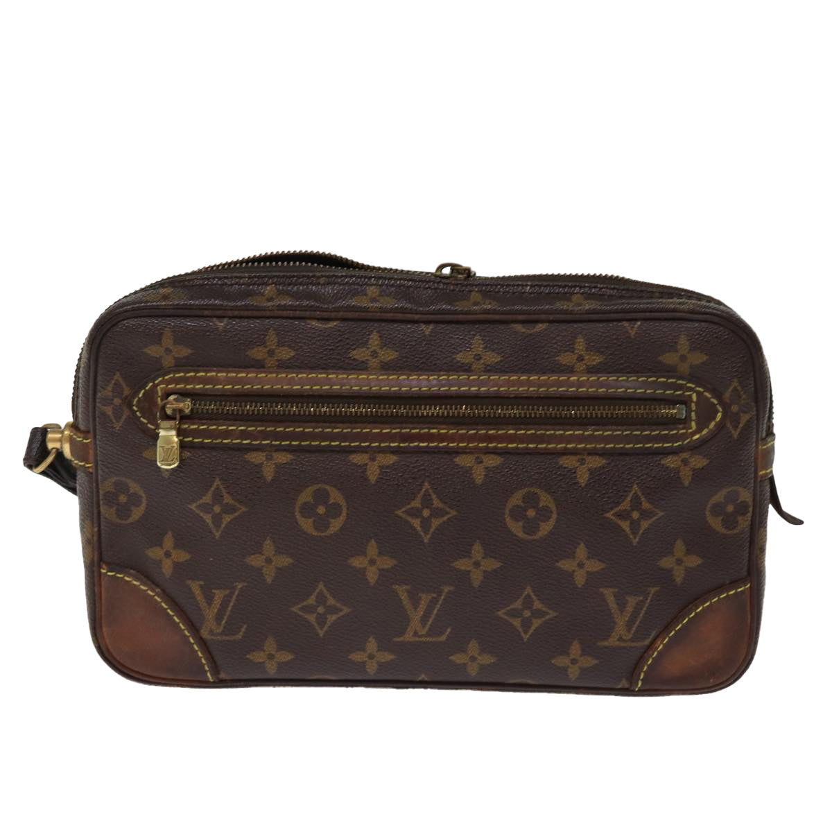 LOUIS VUITTON Monogram Marly Dragonne GM Clutch Bag M51825 LV 76036