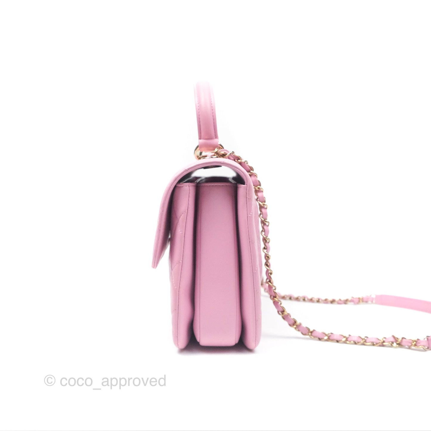Chanel Medium Trendy CC Pink Lambskin Gold Hardware