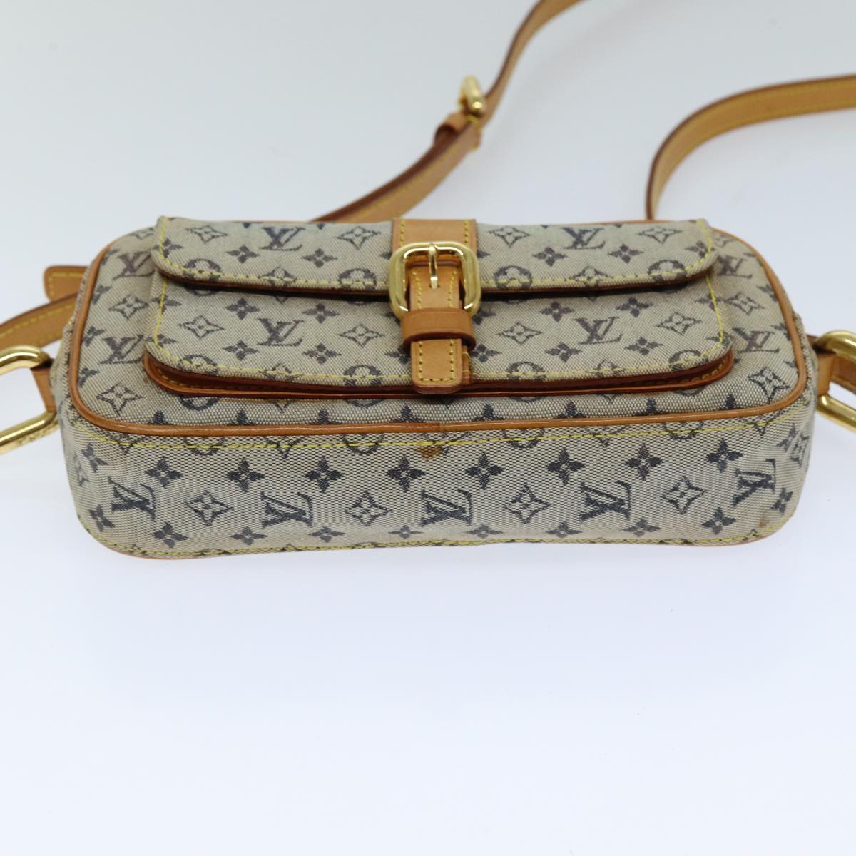 LOUIS VUITTON Monogram Mini Juliet MM Shoulder Bag Blue M92004 LV 76041