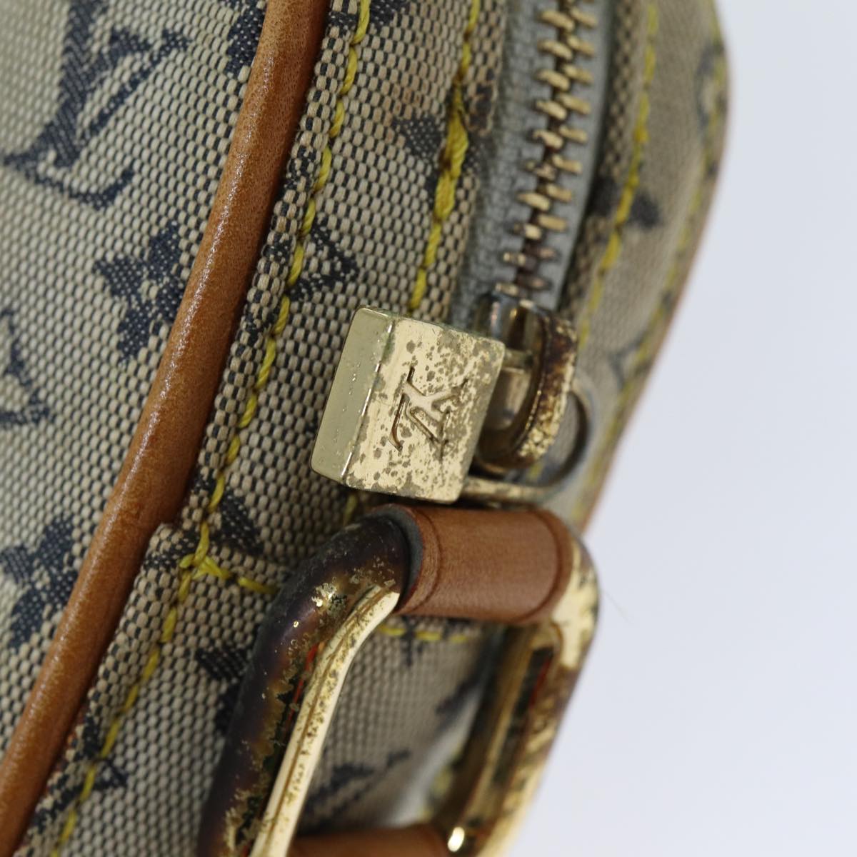 LOUIS VUITTON Monogram Mini Juliet MM Shoulder Bag Blue M92004 LV 76042