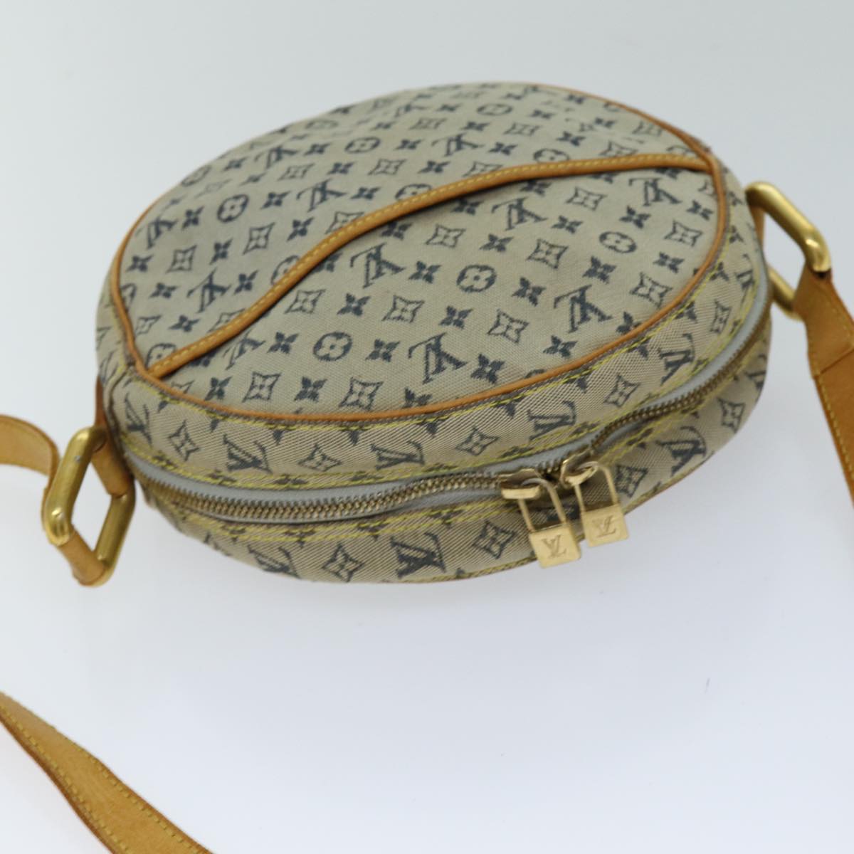 LOUIS VUITTON Monogram Mini Jeanne GM Shoulder Bag Blue M92000 LV 76043