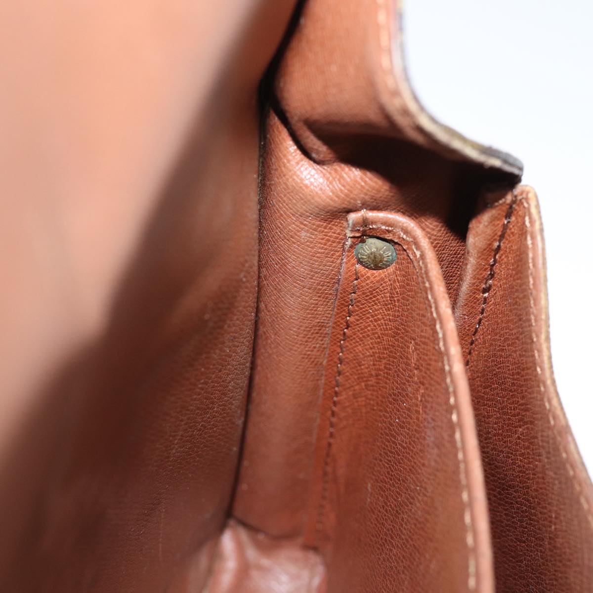 LOUIS VUITTON Monogram Cartouchiere MM Shoulder Bag M51253 LV 76044
