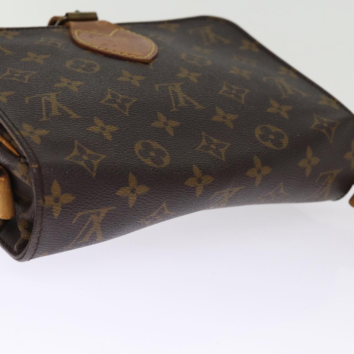 LOUIS VUITTON Monogram Cartouchiere MM Shoulder Bag M51253 LV 76044