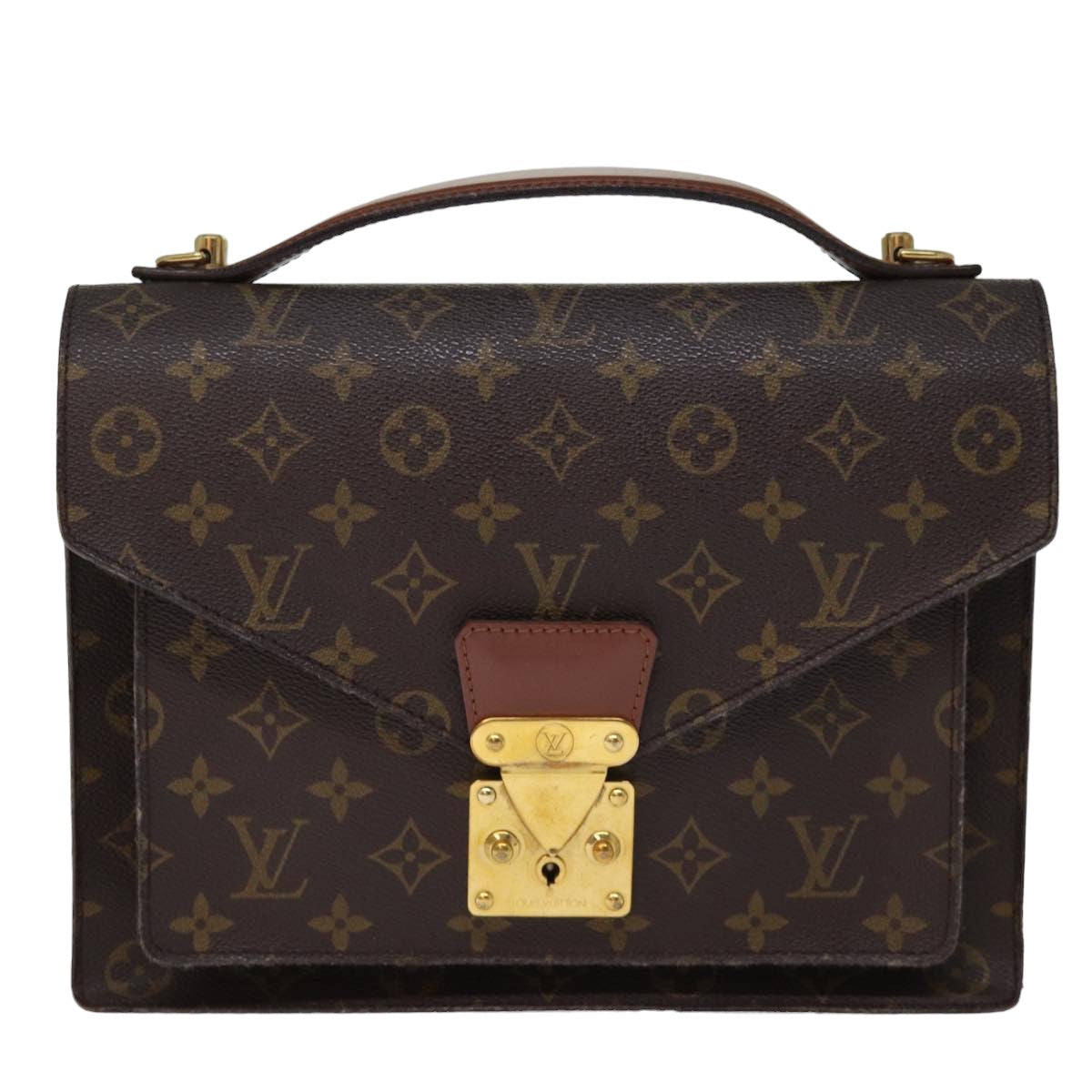 LOUIS VUITTON Monogram Monceau 28 Hand Bag 2way M51185 LV 76049