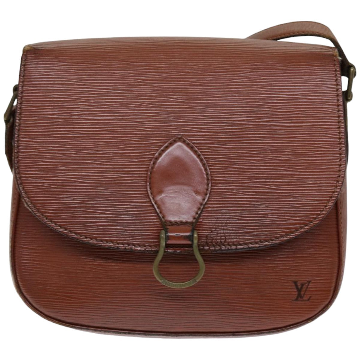 LOUIS VUITTON Epi Saint Cloud GM Shoulder Bag Brown M52193 LV 76051