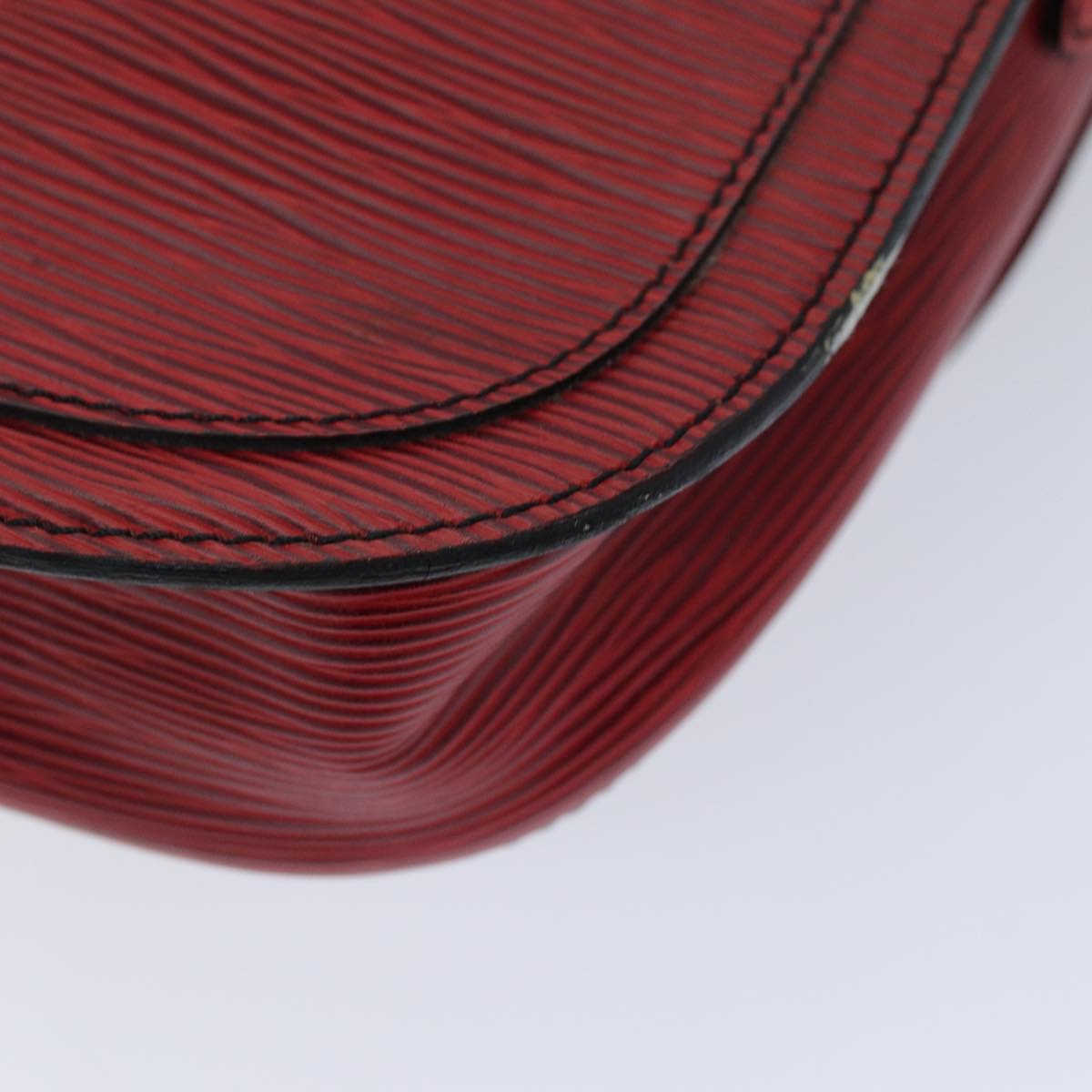 LOUIS VUITTON Epi Saint Cloud GM Shoulder Bag Red M52197 LV 76052
