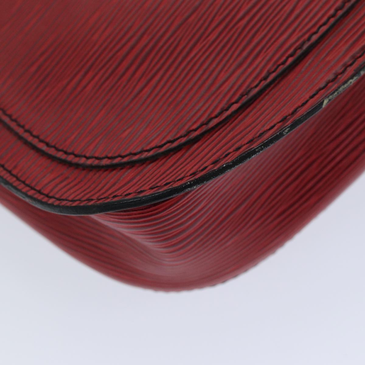 LOUIS VUITTON Epi Saint Cloud GM Shoulder Bag Red M52197 LV 76052