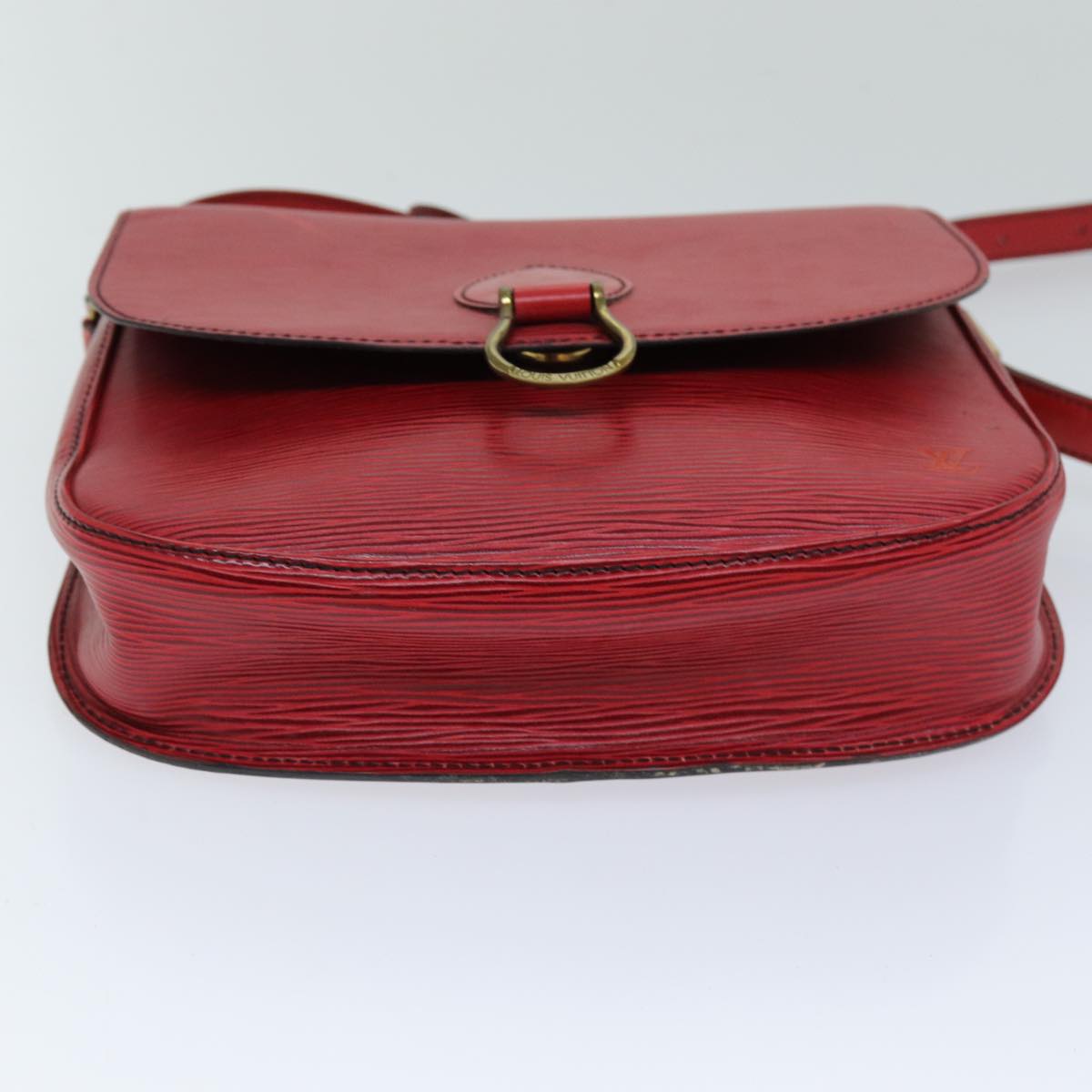 LOUIS VUITTON Epi Saint Cloud GM Shoulder Bag Red M52197 LV 76052