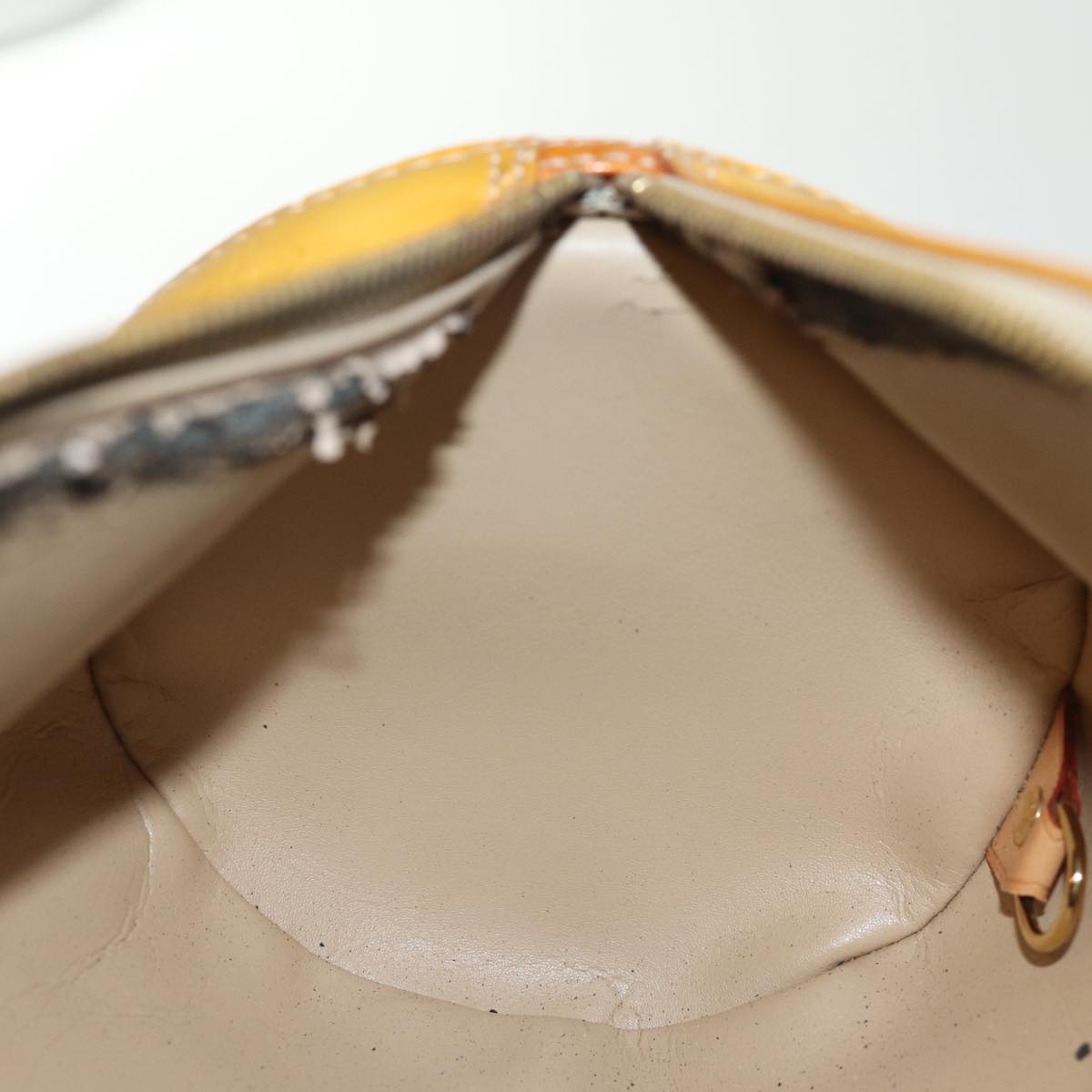 LOUIS VUITTON Monogram Vernis Bedford Hand Bag Beige M91006 LV 76054