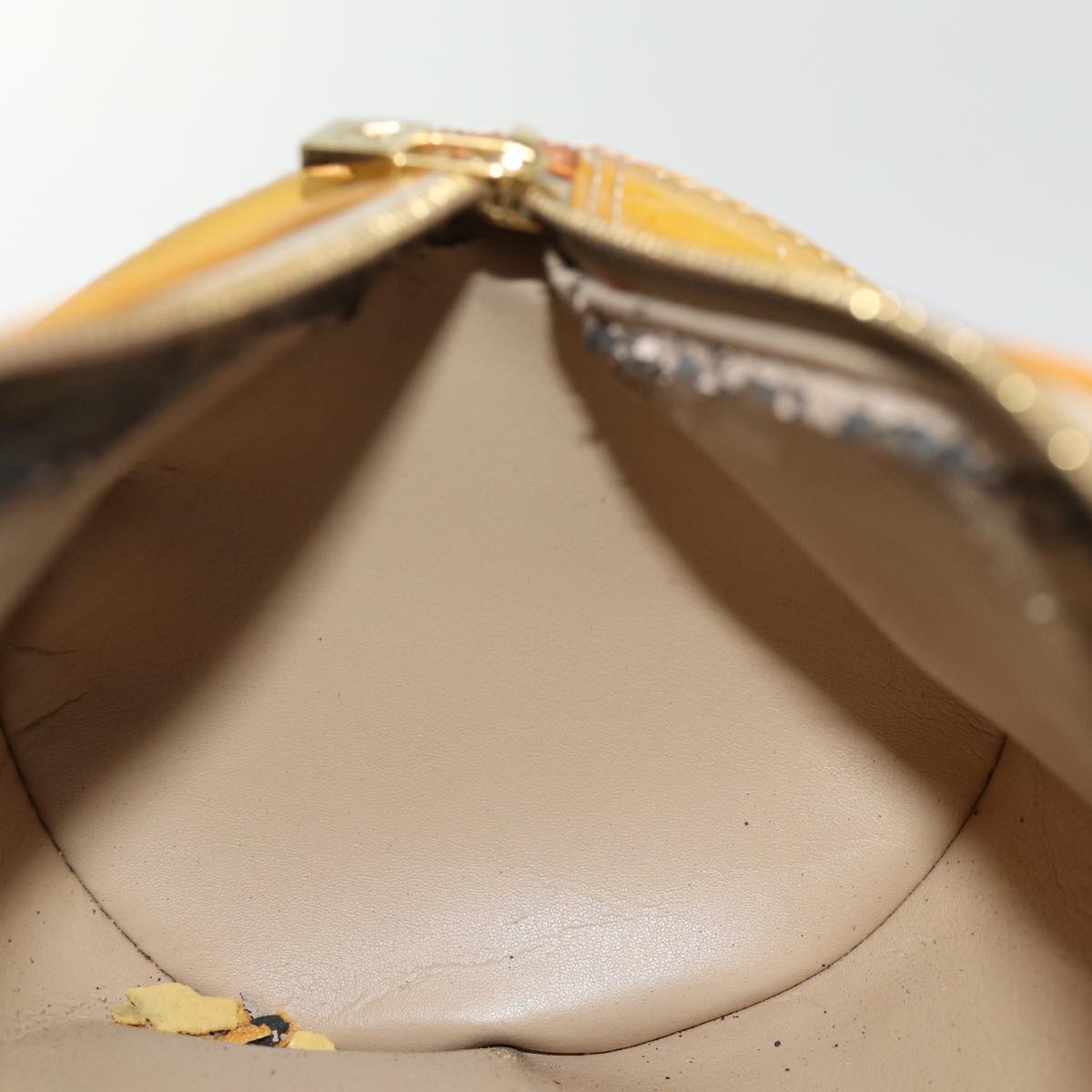 LOUIS VUITTON Monogram Vernis Bedford Hand Bag Beige M91006 LV 76054
