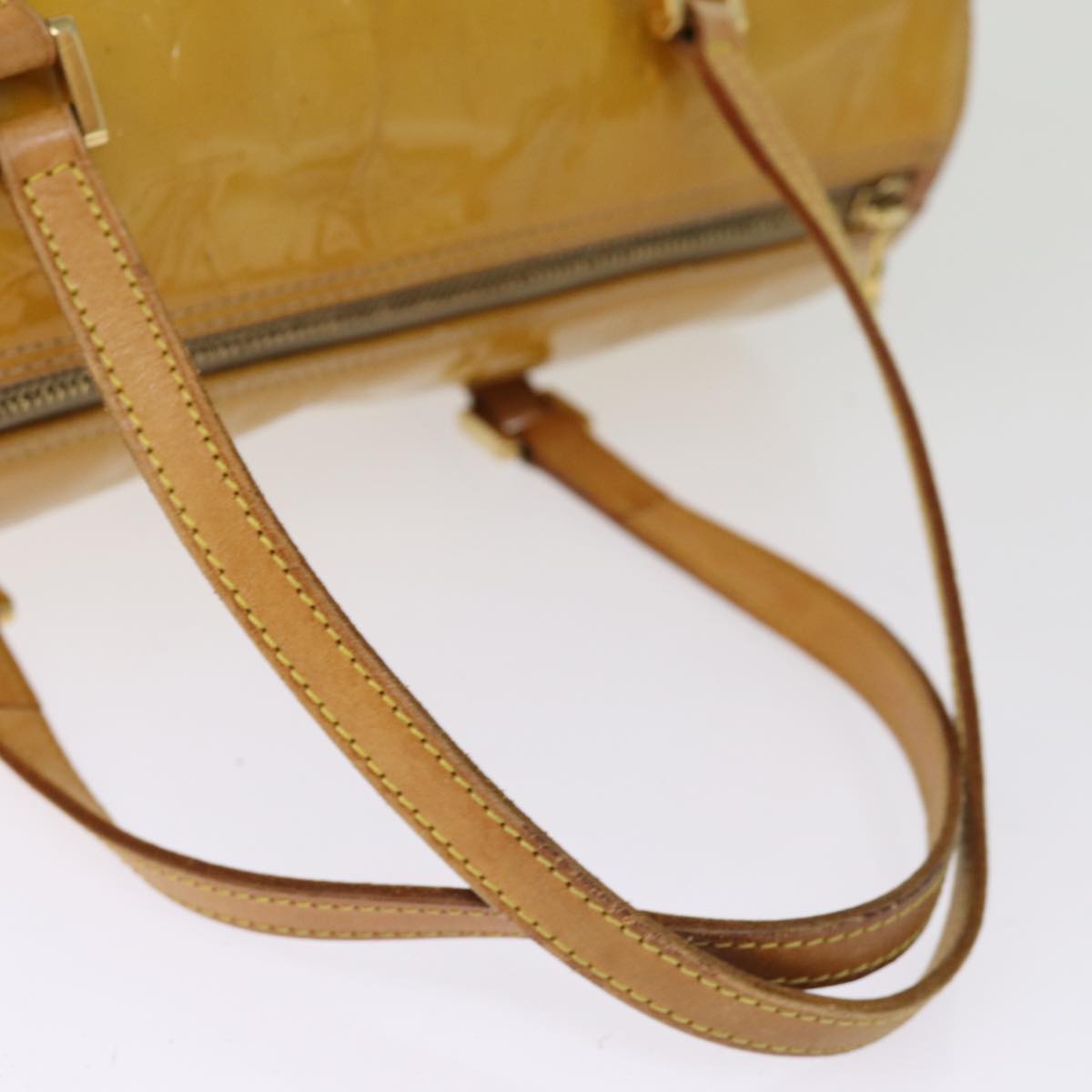 LOUIS VUITTON Monogram Vernis Bedford Hand Bag Beige M91006 LV 76054