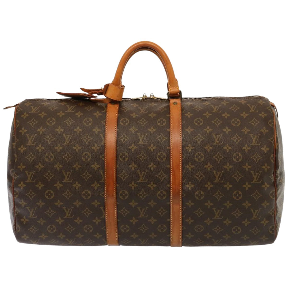 LOUIS VUITTON Monogram Keepall 55 Boston Bag M41424 LV 76066