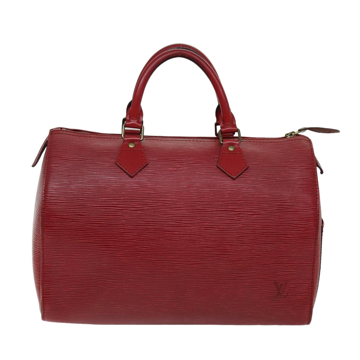LOUIS VUITTON Epi Speedy 30 Hand Bag Castilian Red M43007 LV 76072