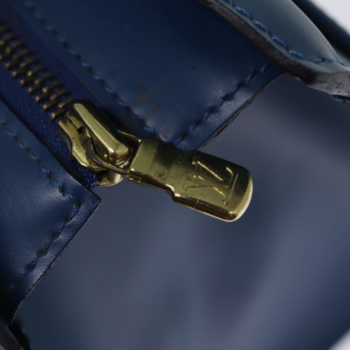 LOUIS VUITTON Epi Riviera Hand Bag Blue M48185 LV 76075