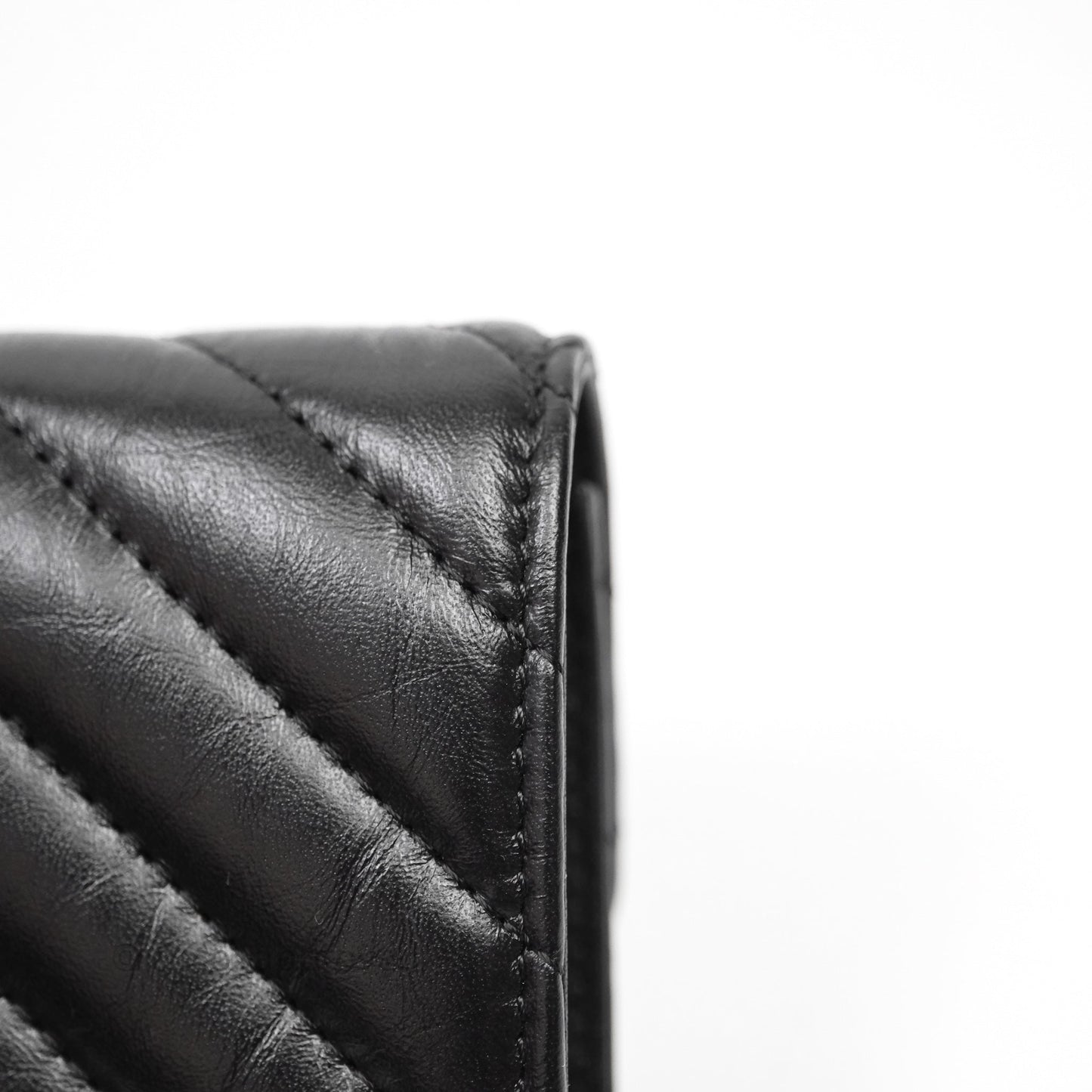 Chanel Chevron Reissue Wallet So Black Aged Calfskin