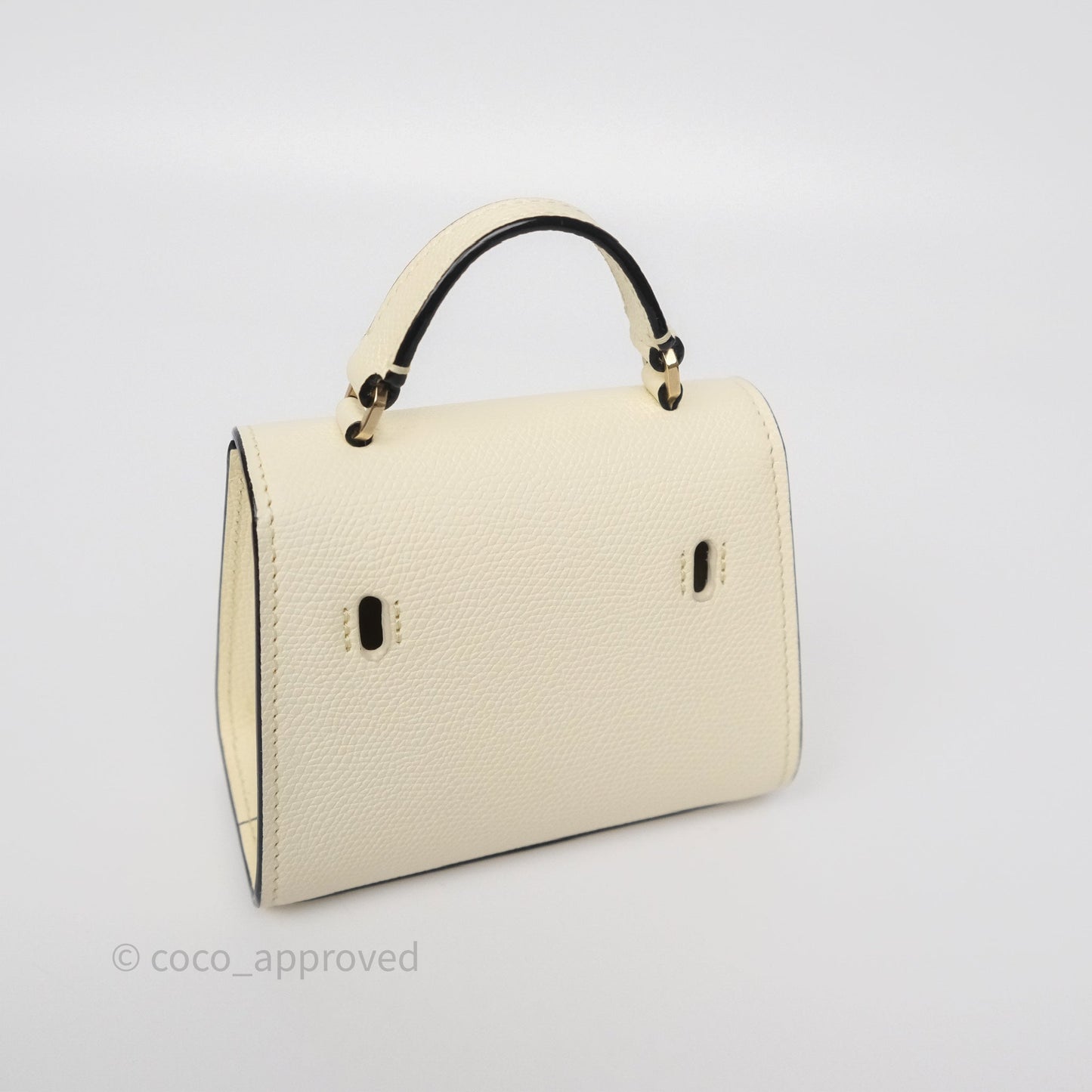 Valextra Iside Belt Bag Pergamena White Calfskin