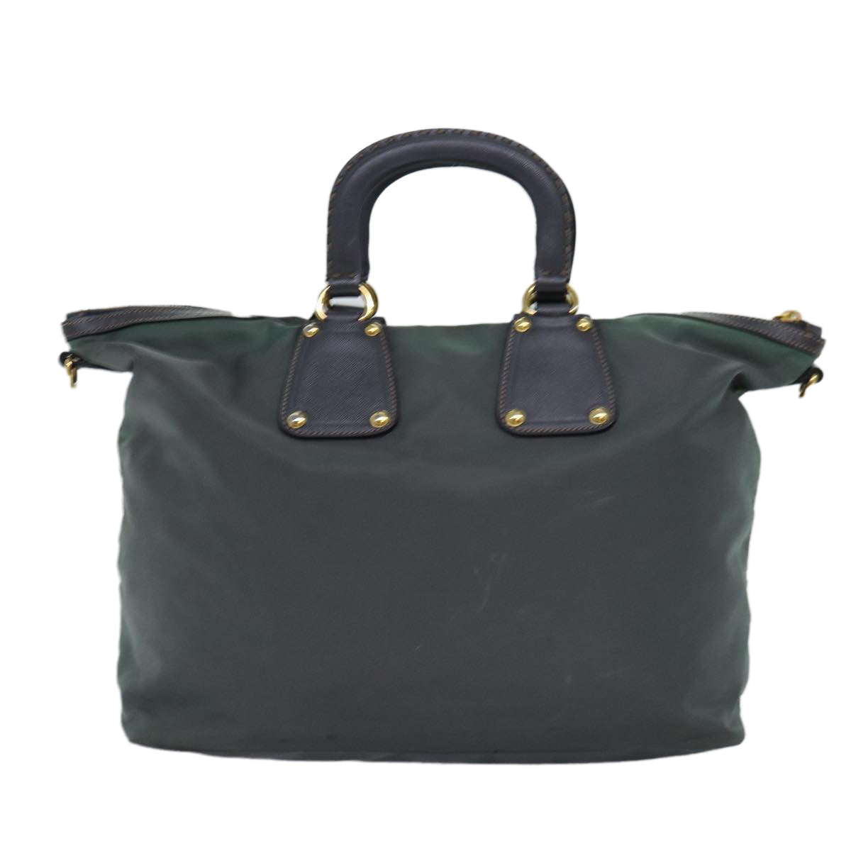 Luxury PradaHand Bag Nylon 2way Green 76129