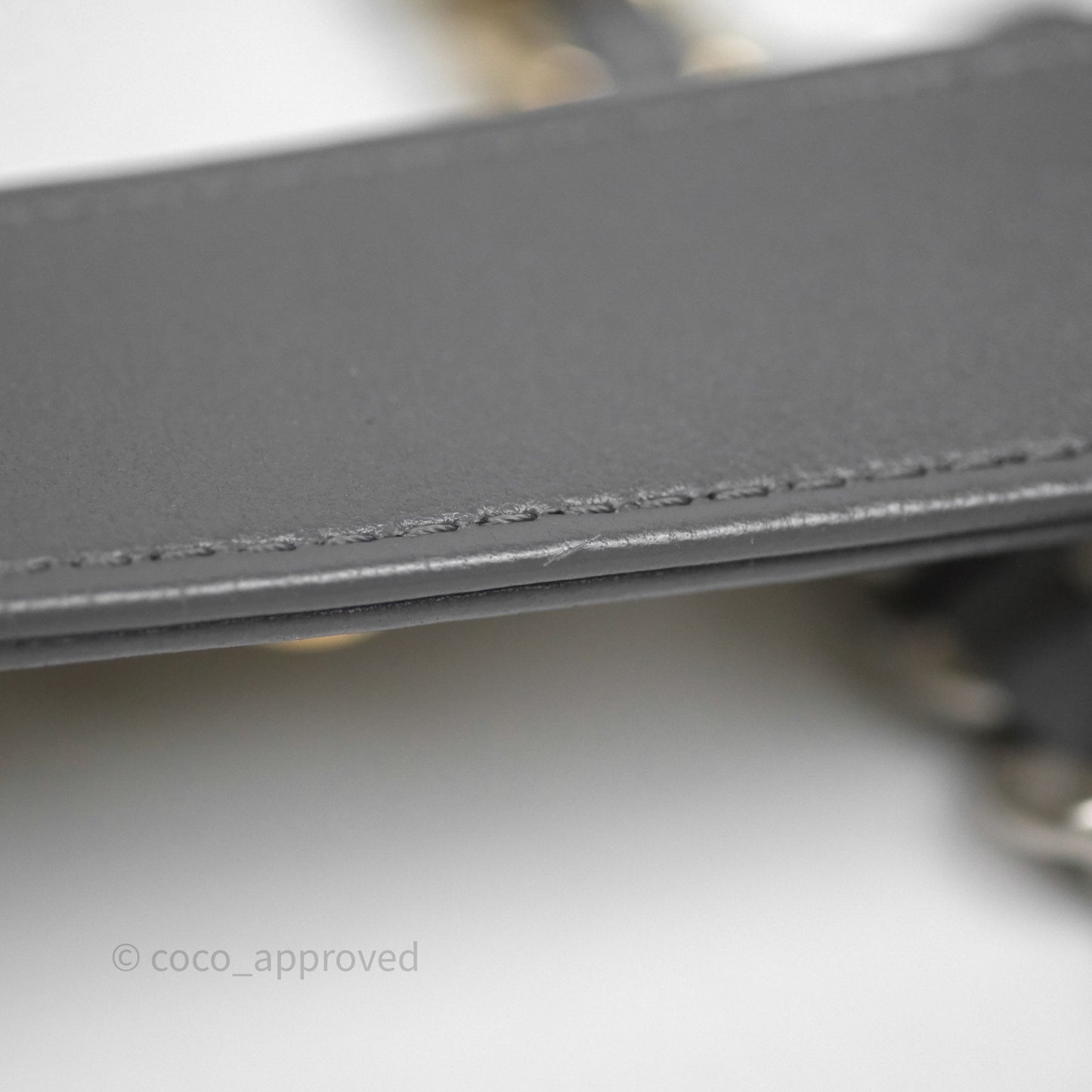 Chanel 19 Wallet on Chain WOC Grey Lambskin Mixed Hardware