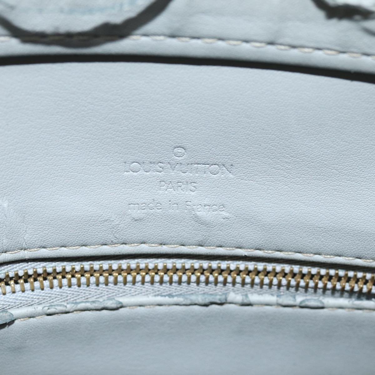 LOUIS VUITTON Monogram Vernis Houston Hand Bag Gris M91053 LV 76153