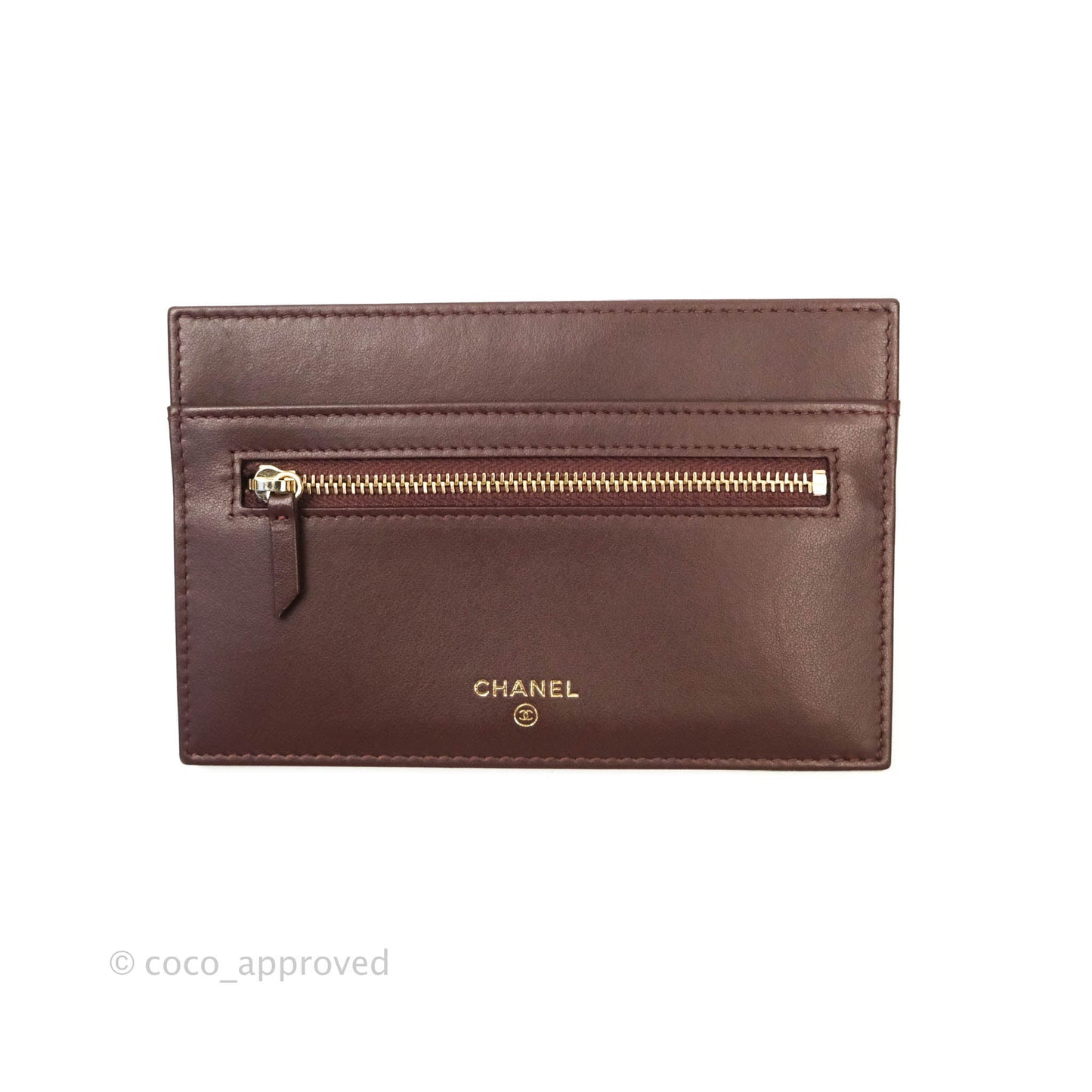 Chanel Classic Wallet Pouch Caviar Black Gold Hardware
