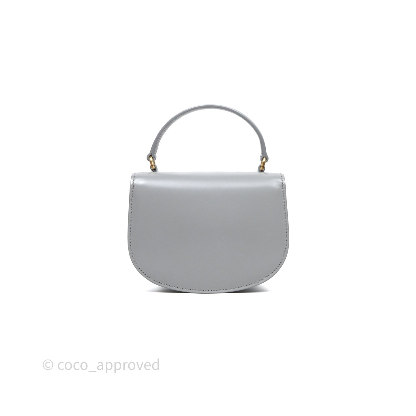 Celine Mini Besace Clea Grey Shiny Calfskin