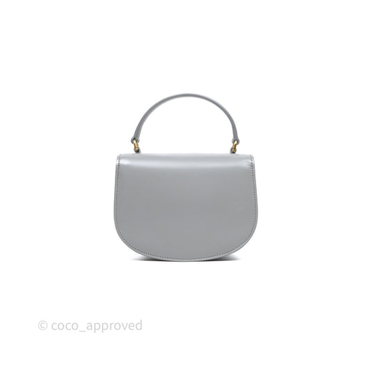 Celine Mini Besace Clea Grey Shiny Calfskin