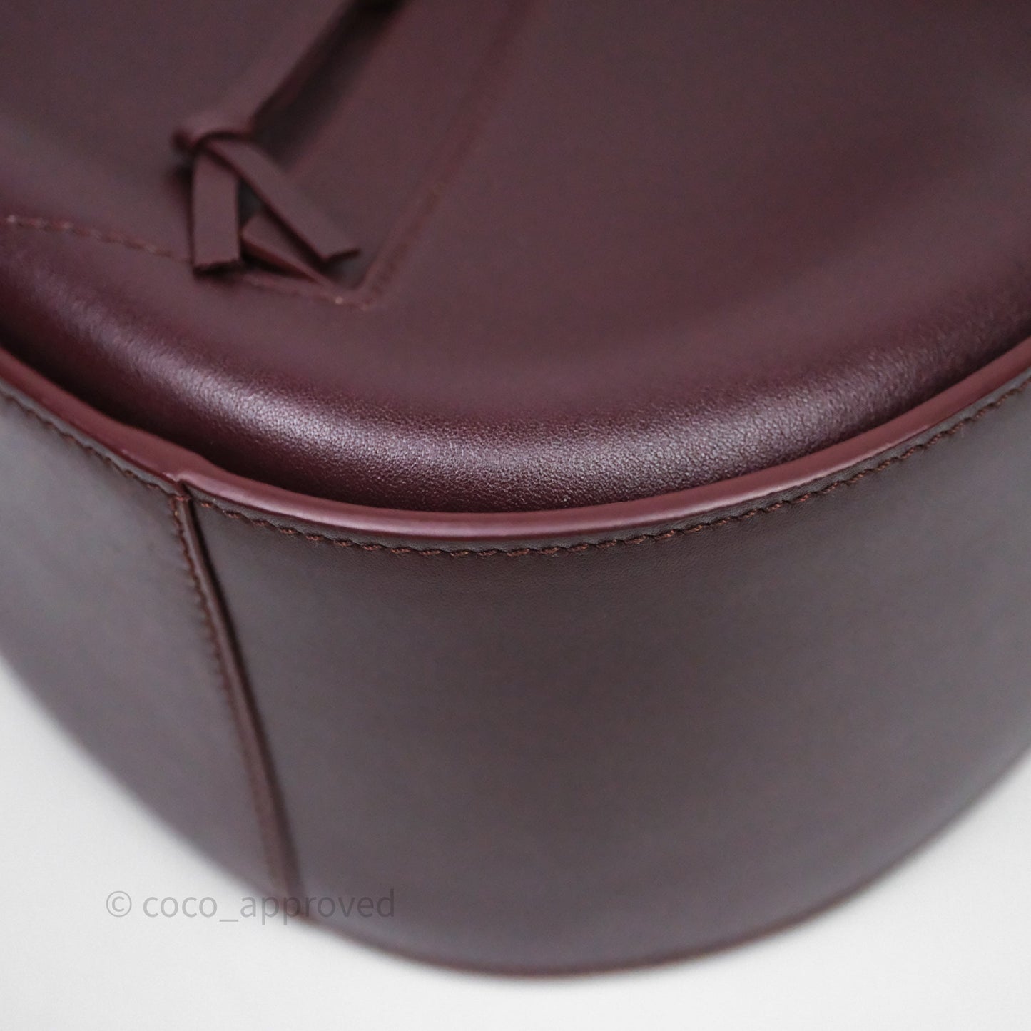 Loewe Hammock Slice Dark Red Bag Gold Hardware