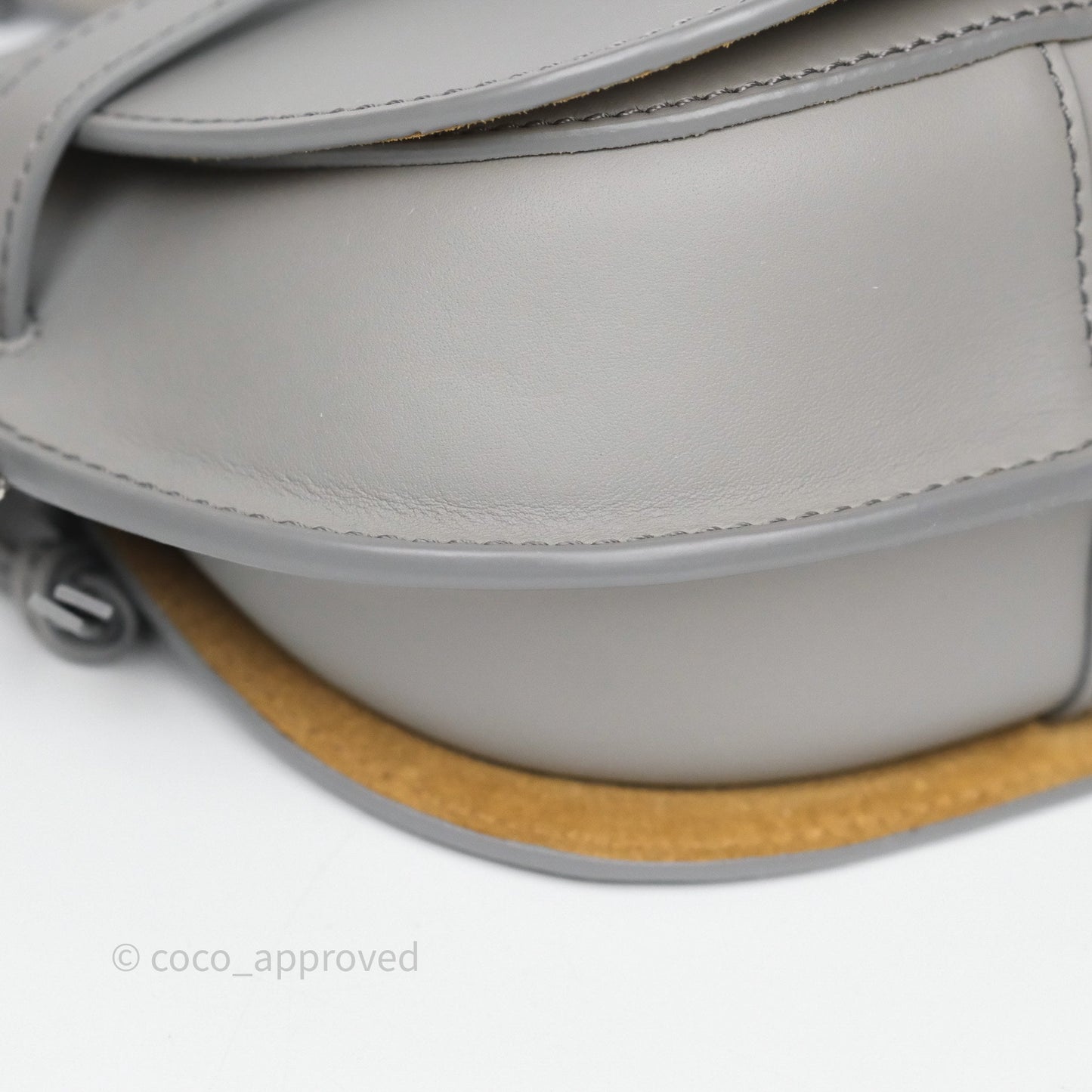 Loewe Mini Gate Dual Bag Grey Soft Calfskin Jacquard Strap