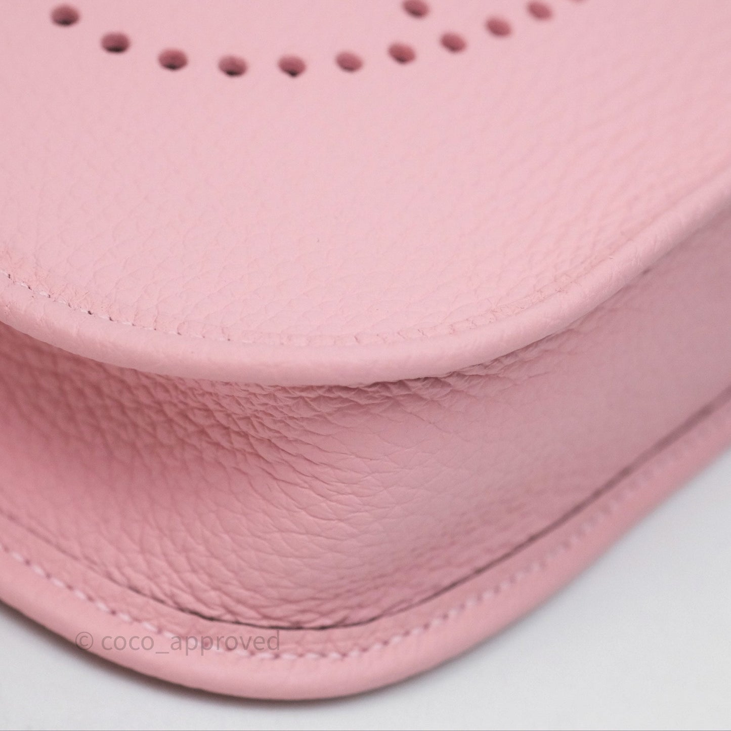 Hermès Mini Evelyne 16 Sakura/Rose Clemence Palladium Hardware