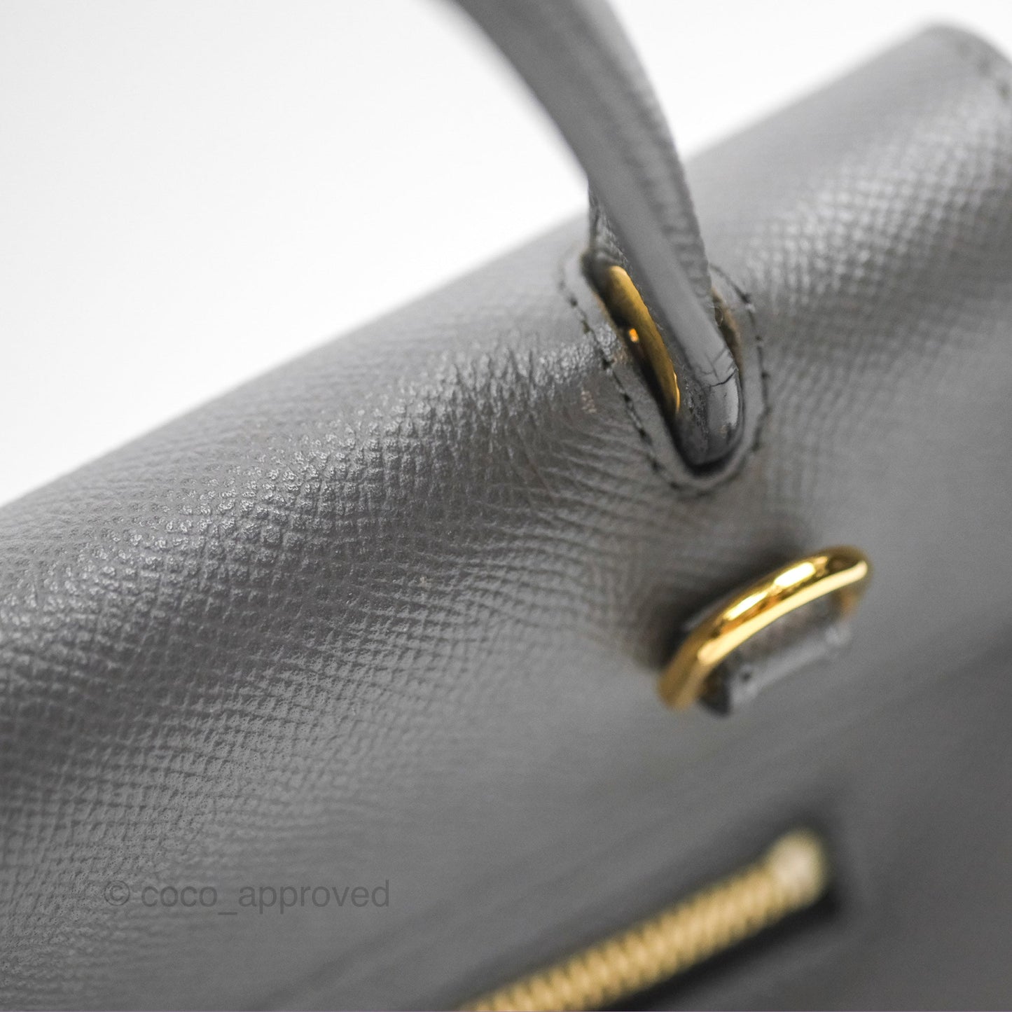 Celine Micro Belt Bag Grey Grained Calfskin Gold Hardware