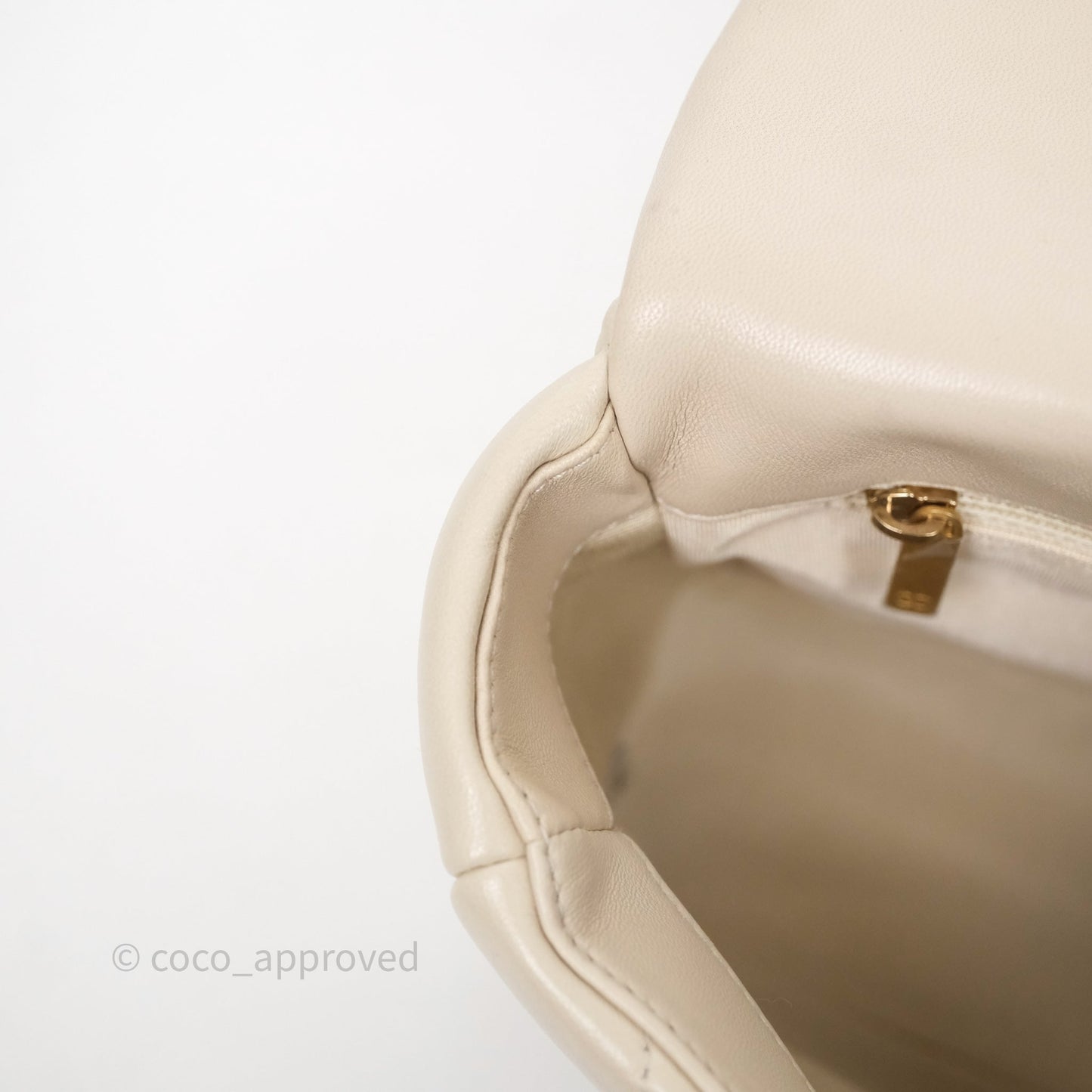 Chanel 19 Small Ivory Mixed Hardware