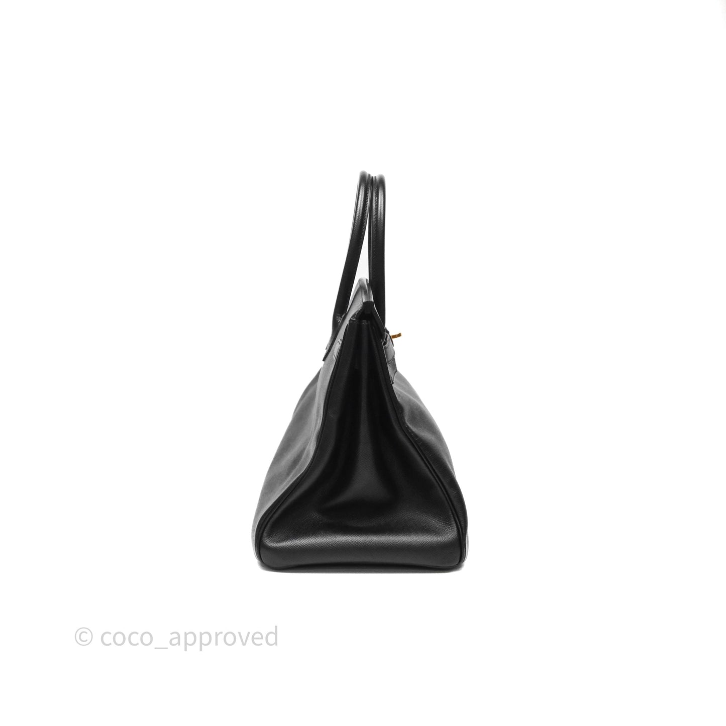 Hermès Birkin 35 Black Noir 89 Epsom Gold Hardware