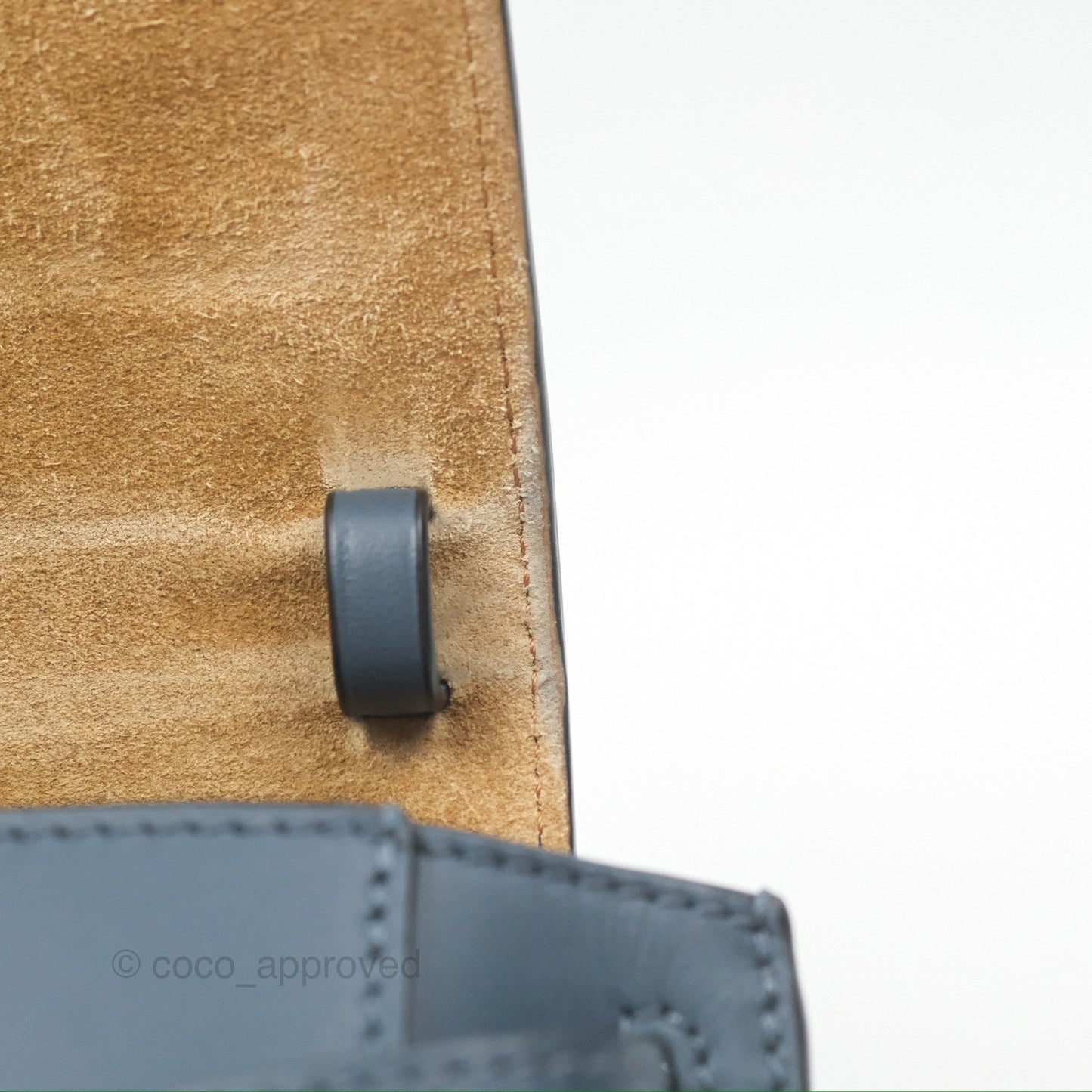Loewe Mini Gate Dual bag Onyx Blue Soft Calfskin Jacquard Strap