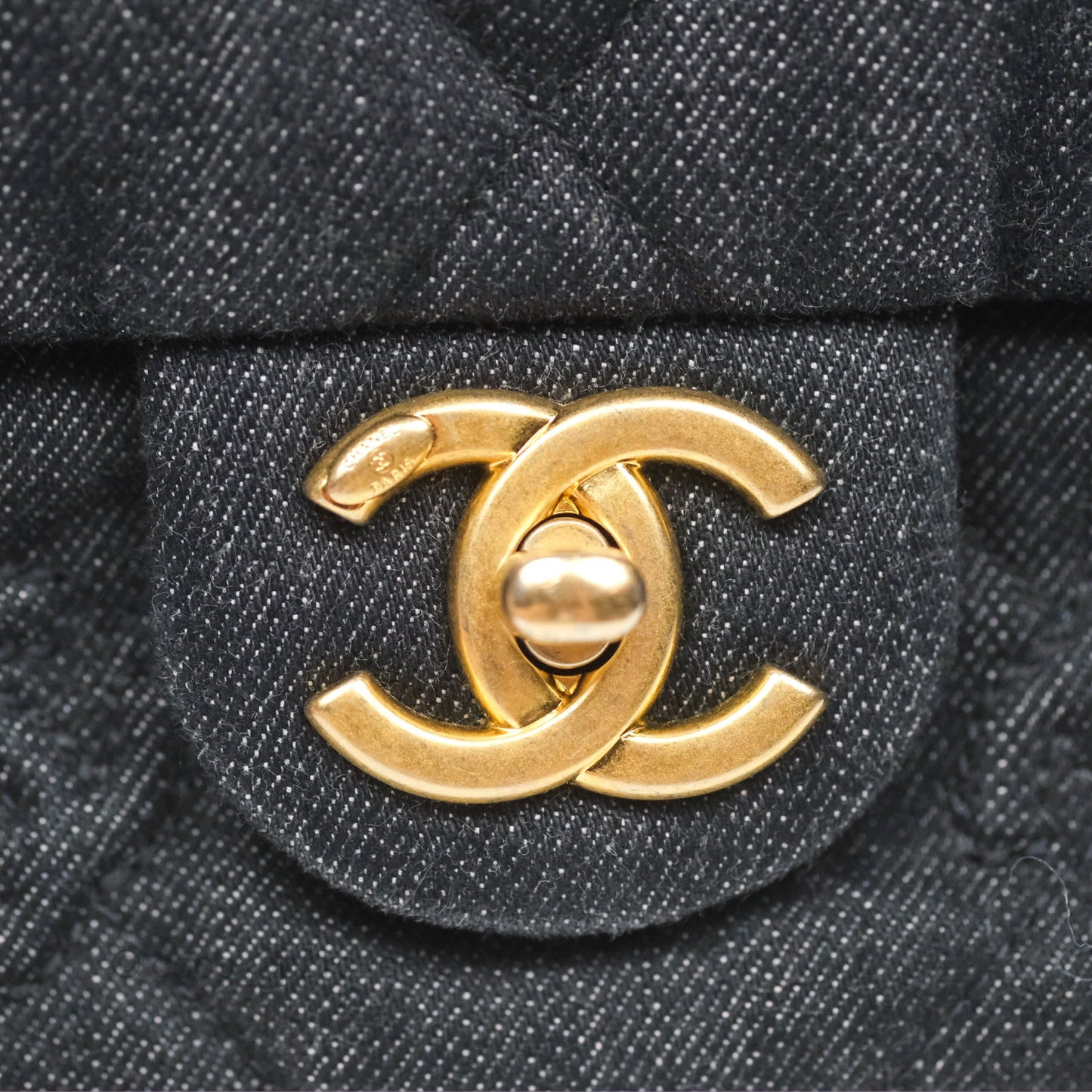 Chanel Medium Funky Town Flap Denim Aged Gold Hardware 22S