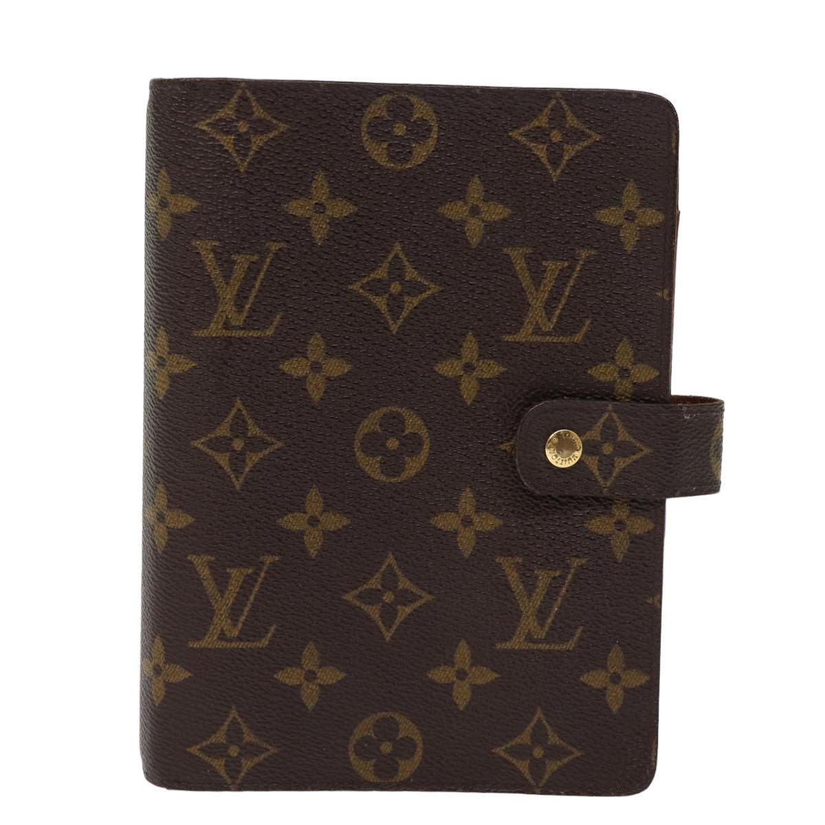 LOUIS VUITTON Monogram Agenda MM Day Planner Cover R20105 LV 76214
