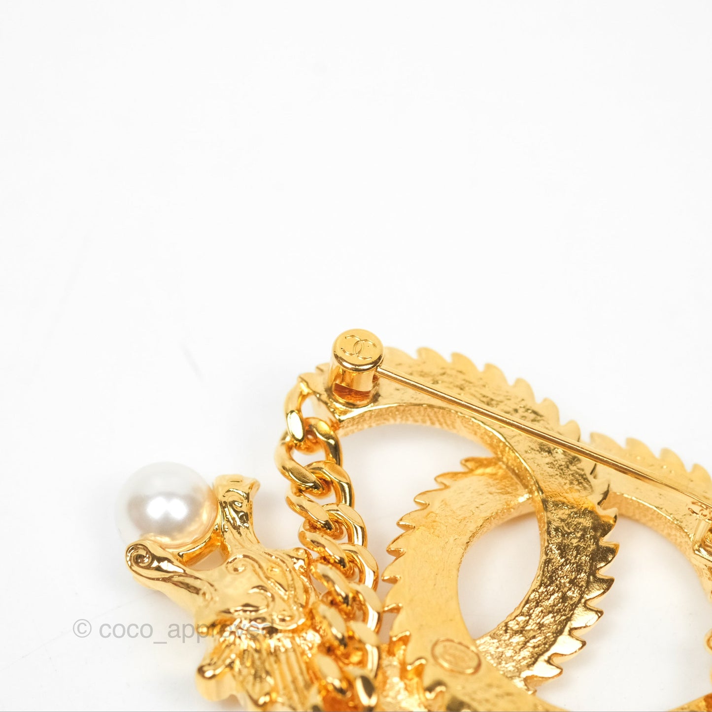 Chanel CC Dragon Chinese New Year Edition Brooch Gold Tone 24C