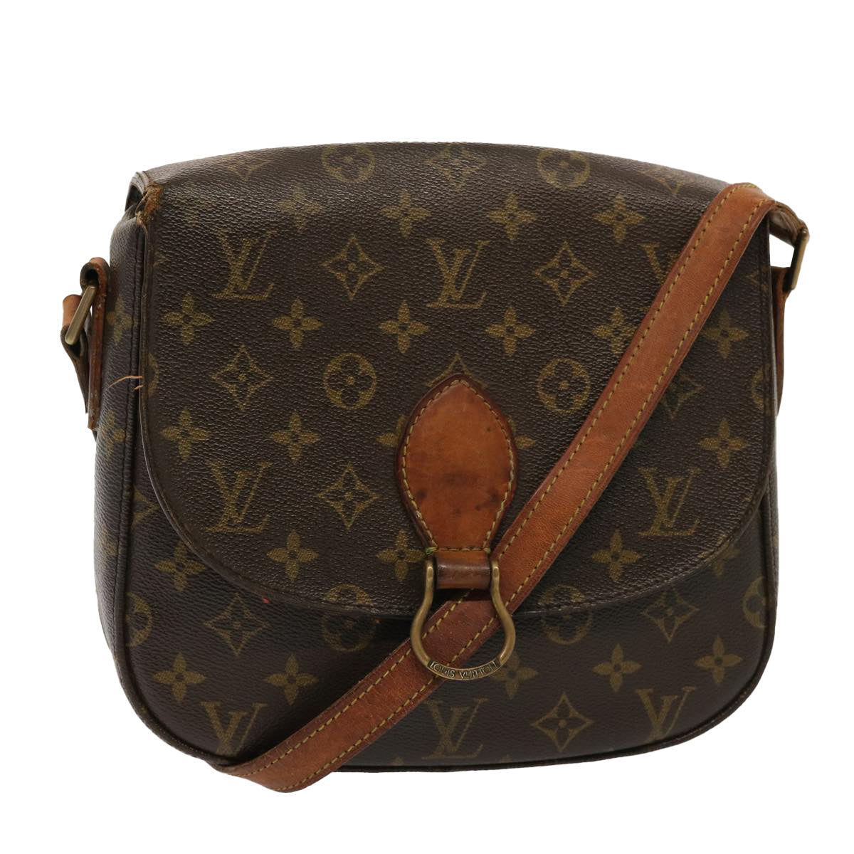 LOUIS VUITTON Monogram Saint Cloud GM Shoulder Bag M51242 LV 76235