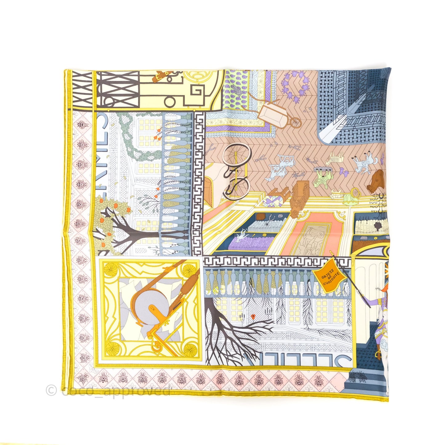 Hermès Objets de Curiosite Silk Scarf 90