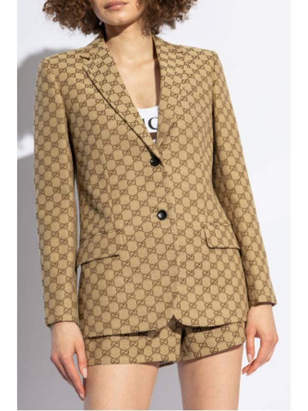 Luxury Gucci Trending 2025 Interlocking G Jacket Beige Ebony