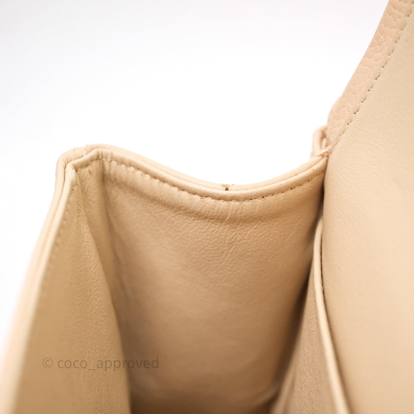 Chanel Jumbo Double Flap Beige Caviar Gold Hardware⁣⁣