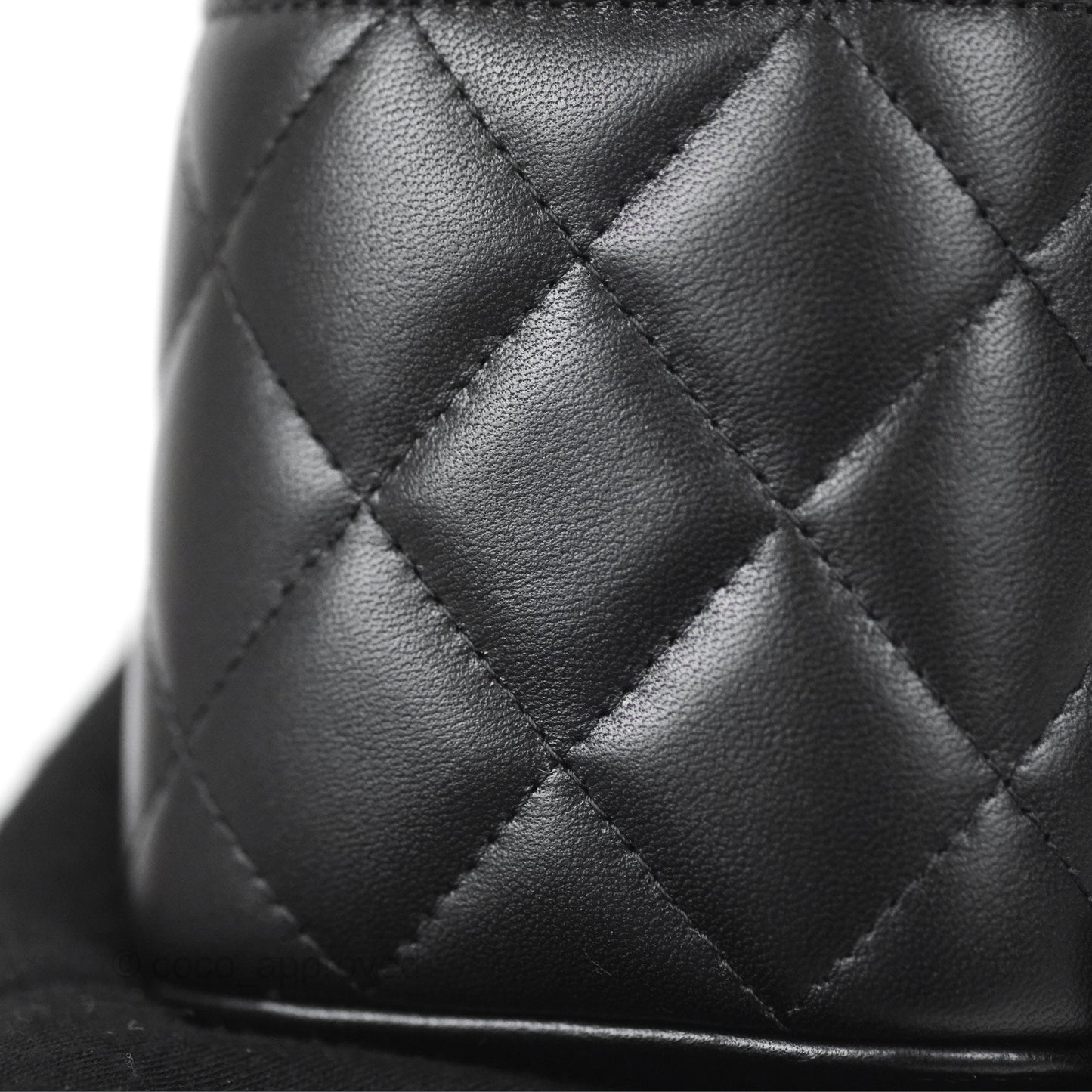 Chanel Vanity Rectangular Top Handle Black Lambskin Gold Hardware
