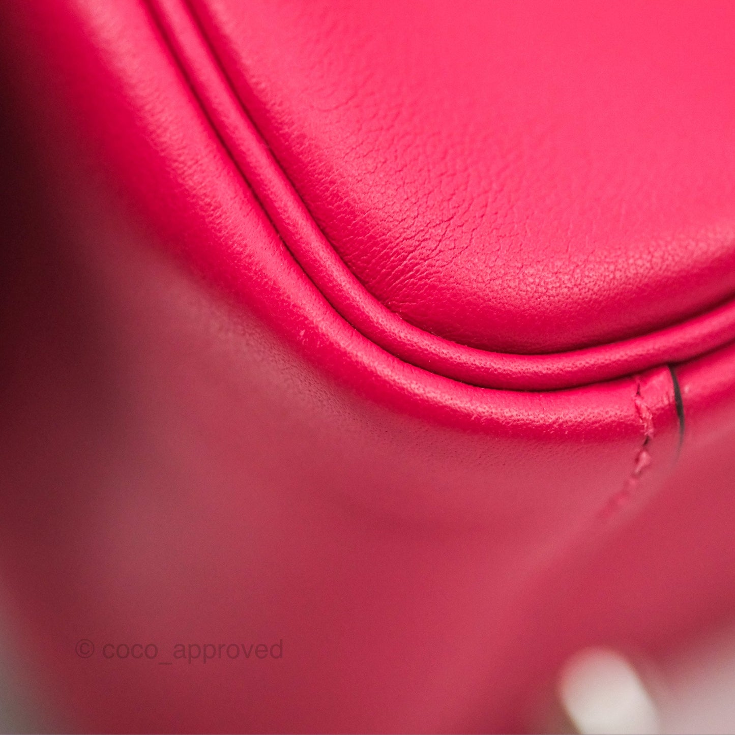 Hermès Mini Lindy 20 Framboise / Rouge Sellier Swift Palladium Hardware