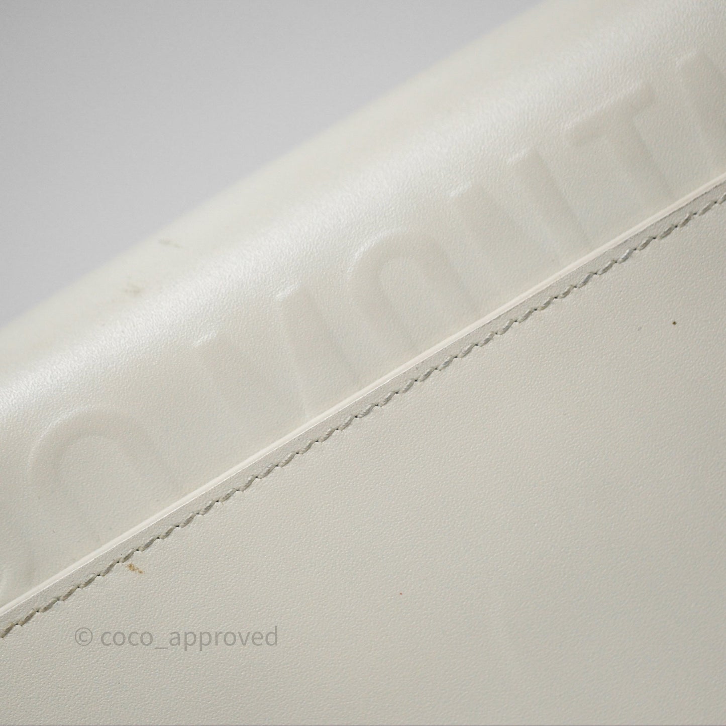 Christian Dior Bobby East-West Bag Calfskin White