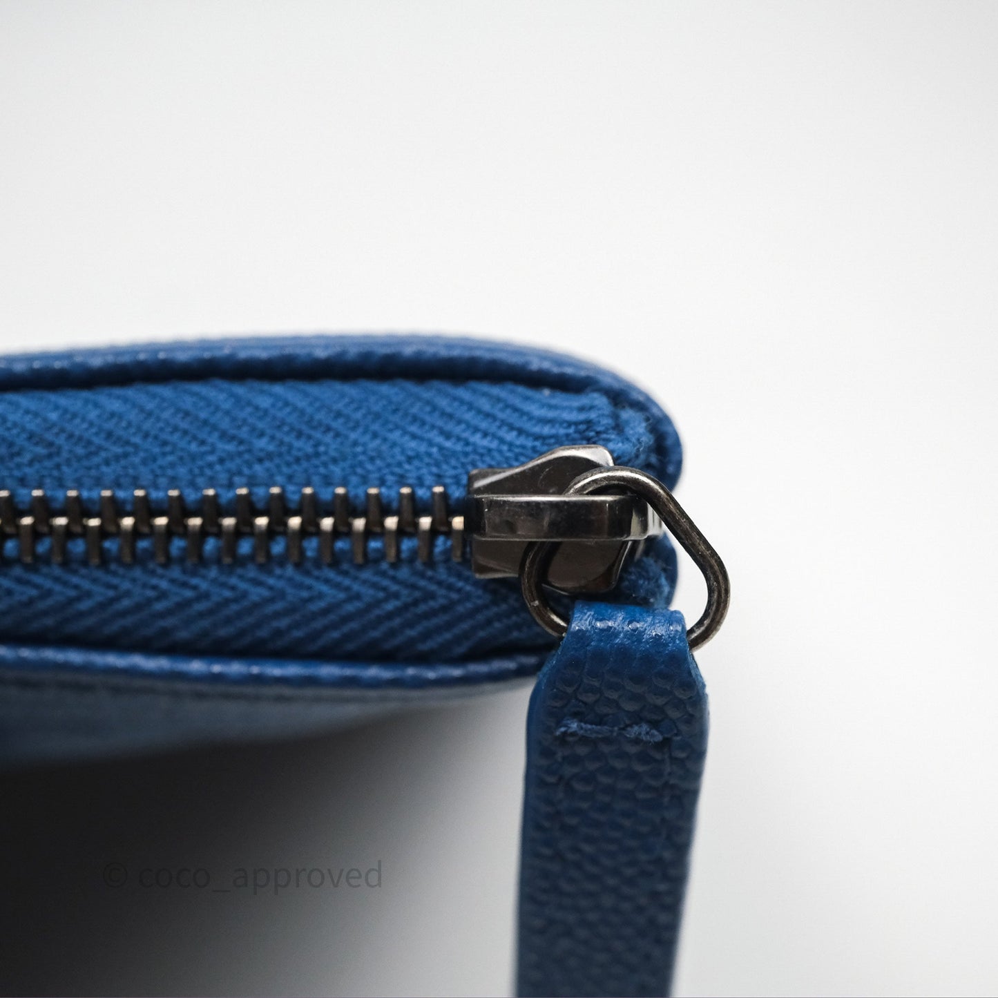 Chanel Large O Case Boy Blue Caviar Ruthenium Hardware