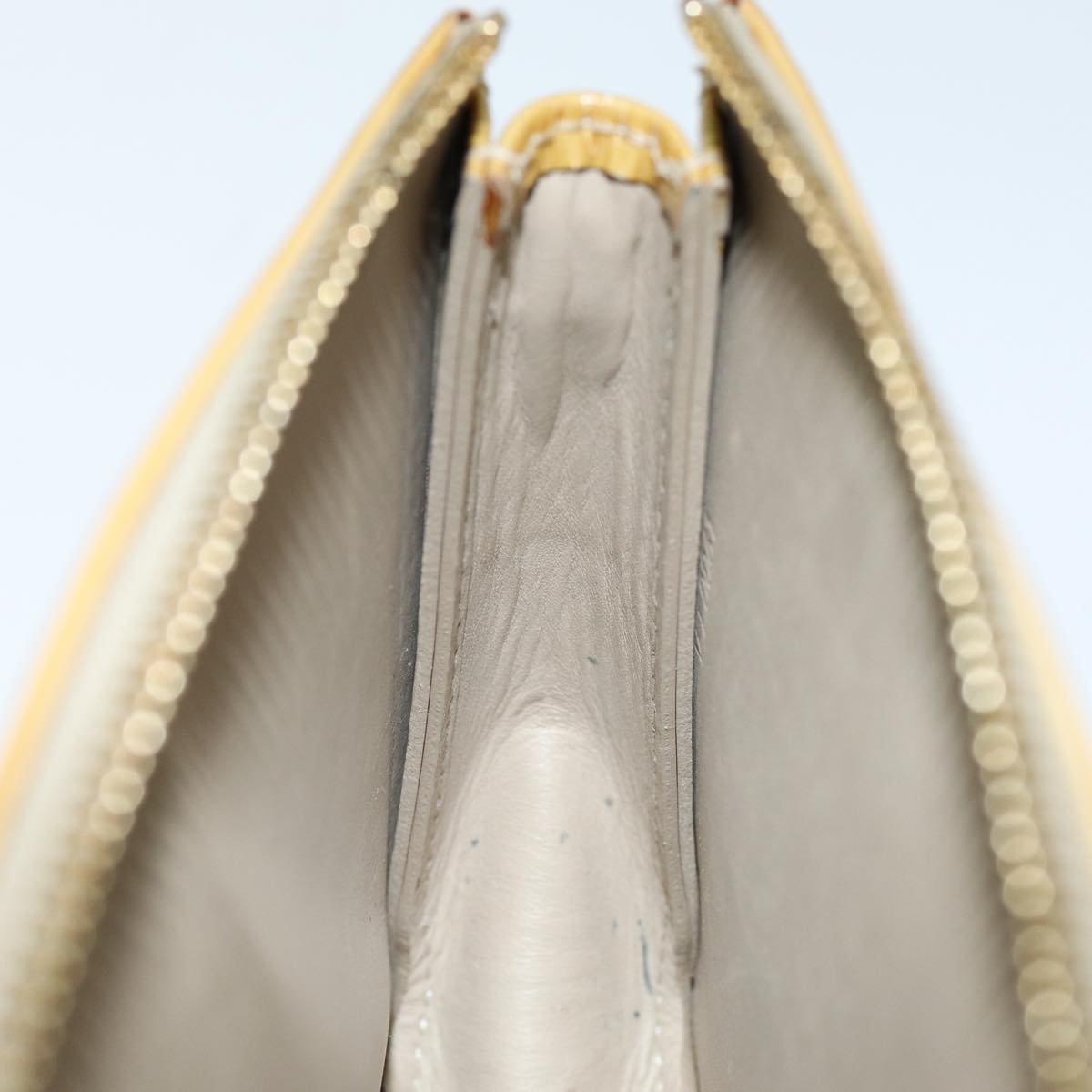 LOUIS VUITTON Monogram Vernis Lexington Accessory Pouch Beige M91010 76315