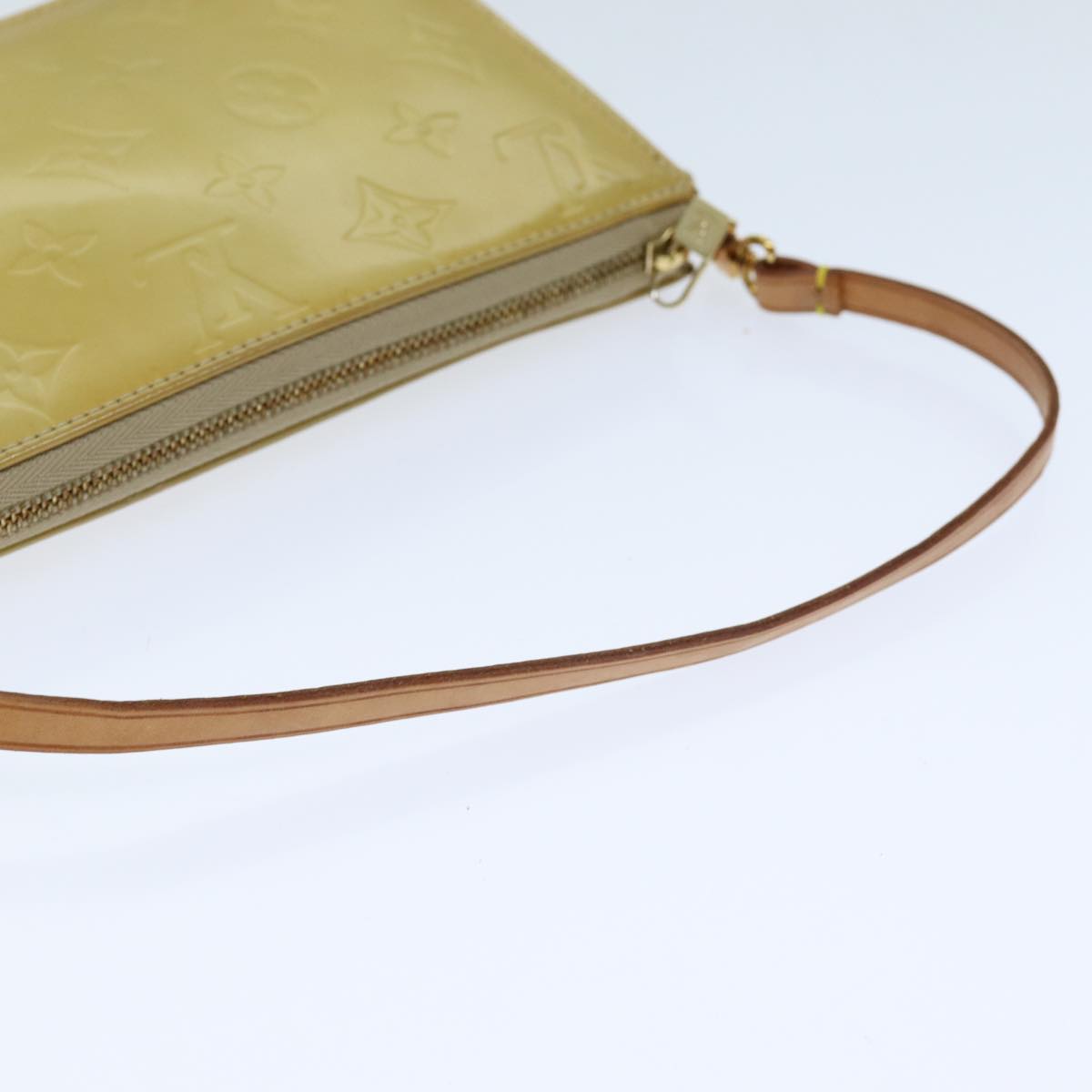 LOUIS VUITTON Monogram Vernis Lexington Accessory Pouch Beige M91010 76315